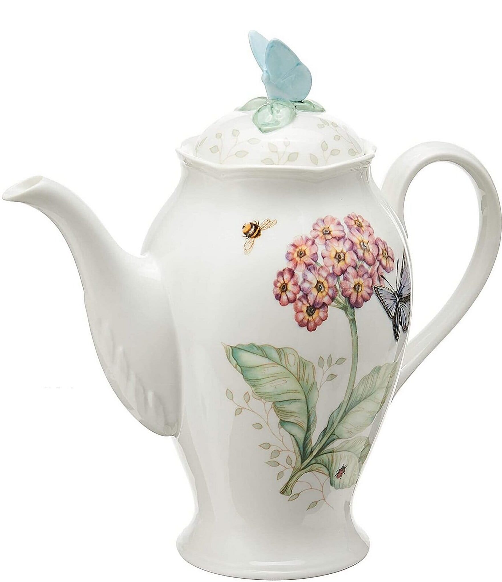 Lenox Butterfly Meadow Tea Kettle - White