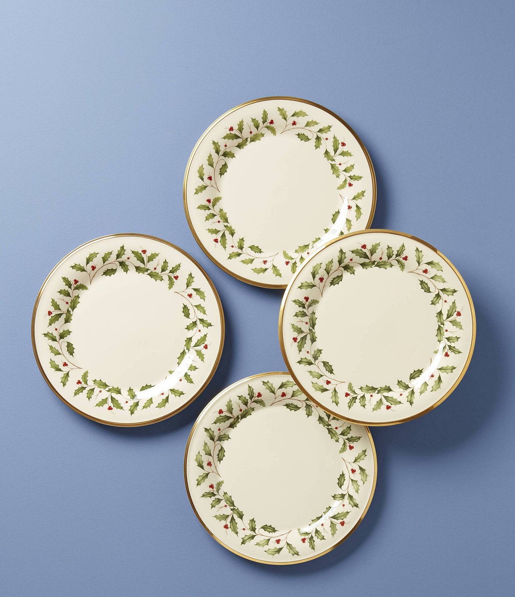 Lenox Holiday Dinner Plates, Set of 4