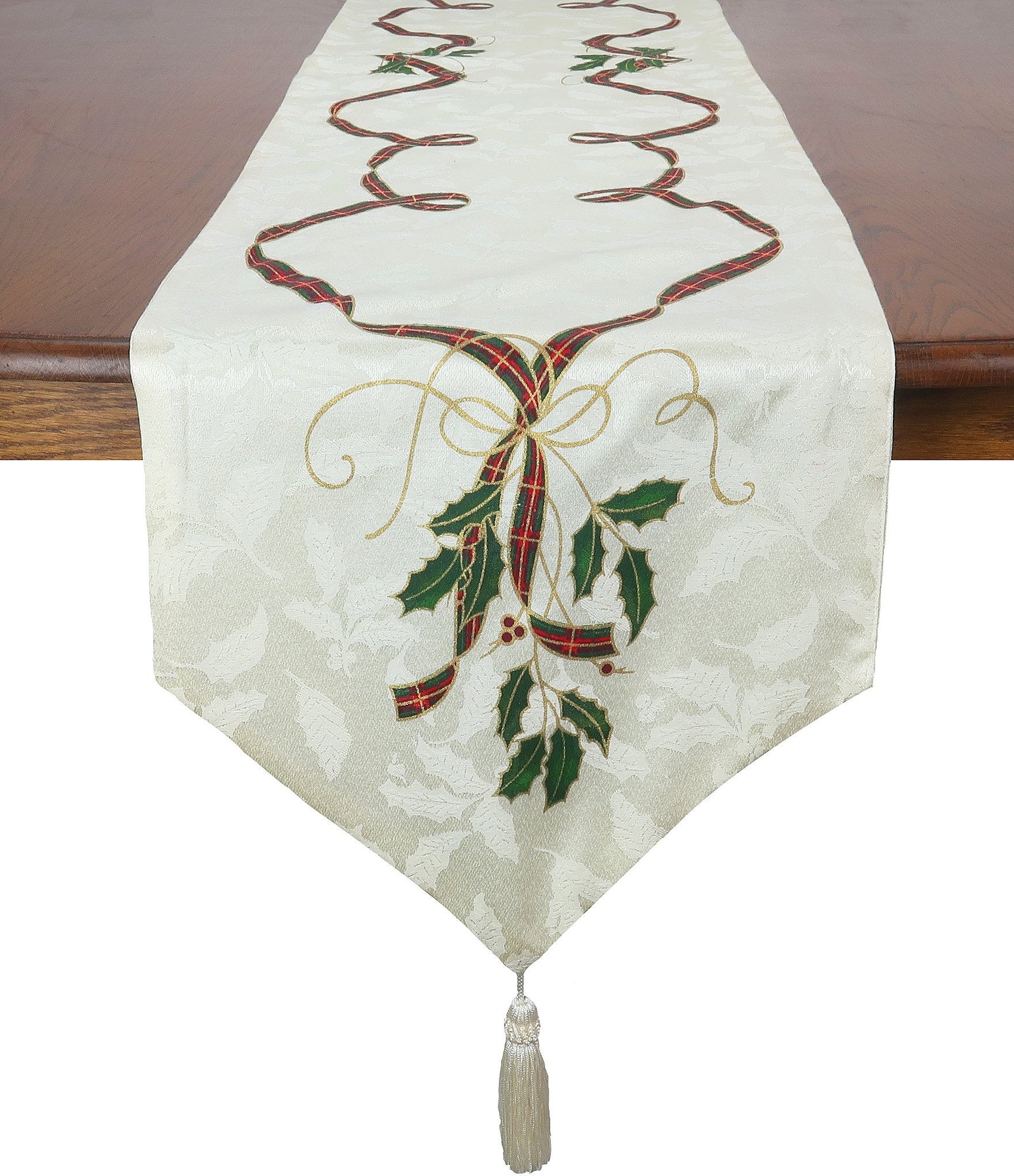 Lenox Holiday Nouveau Cloth Table Runner, 90#double;