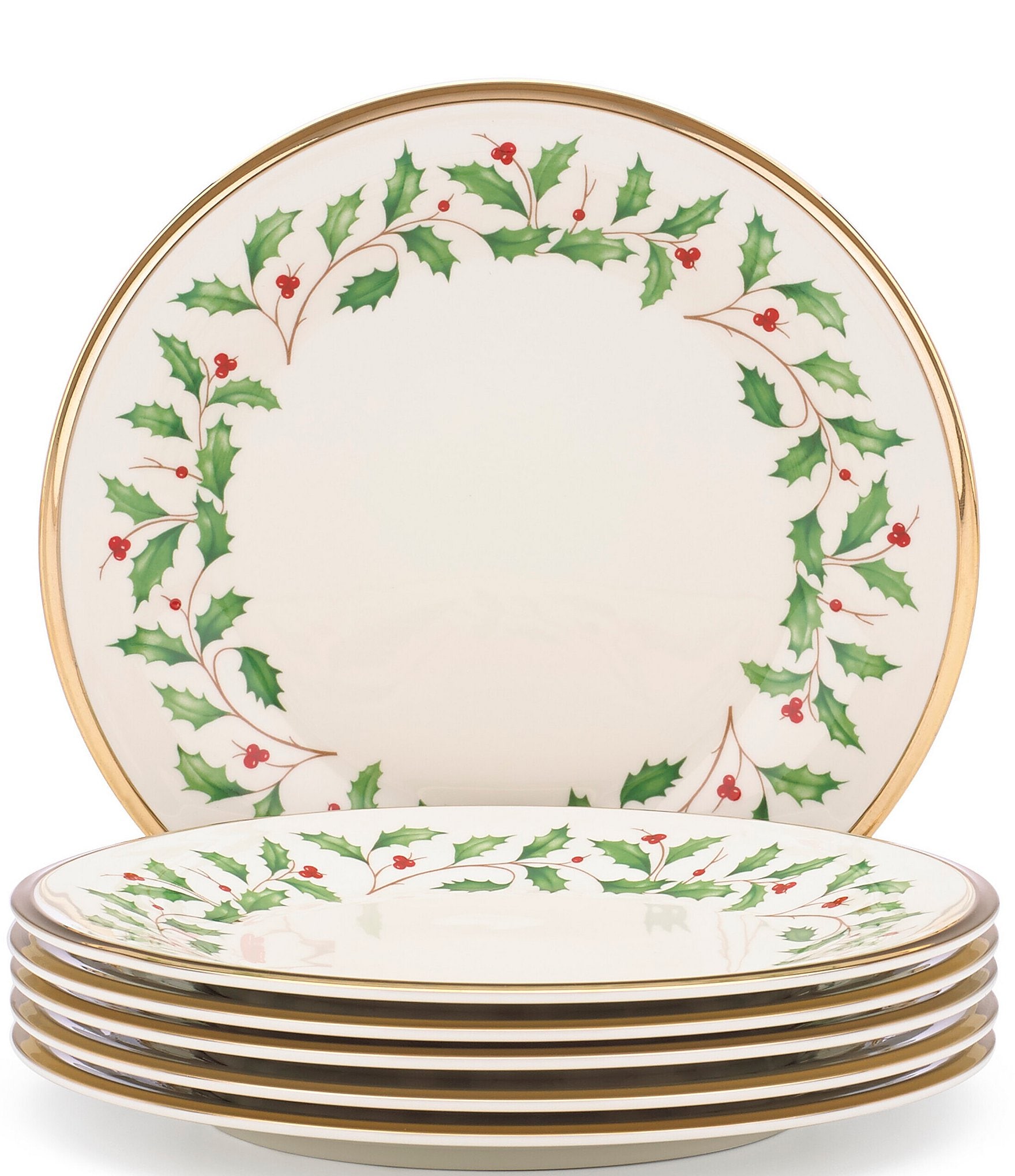 Lenox Holiday Salad Plates, Set of 6