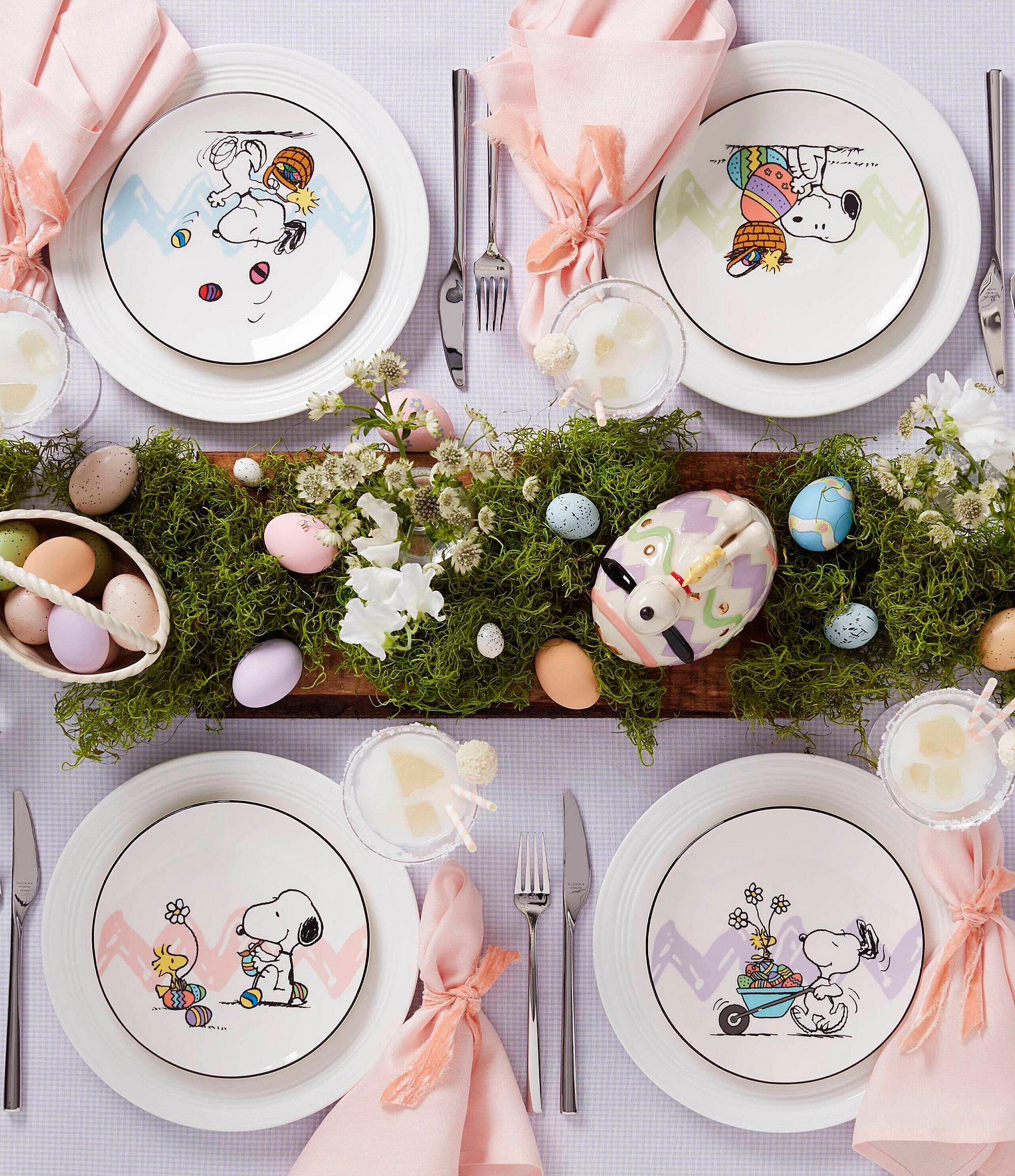 Lenox Peanuts Easter Accent Plates, Set of 4