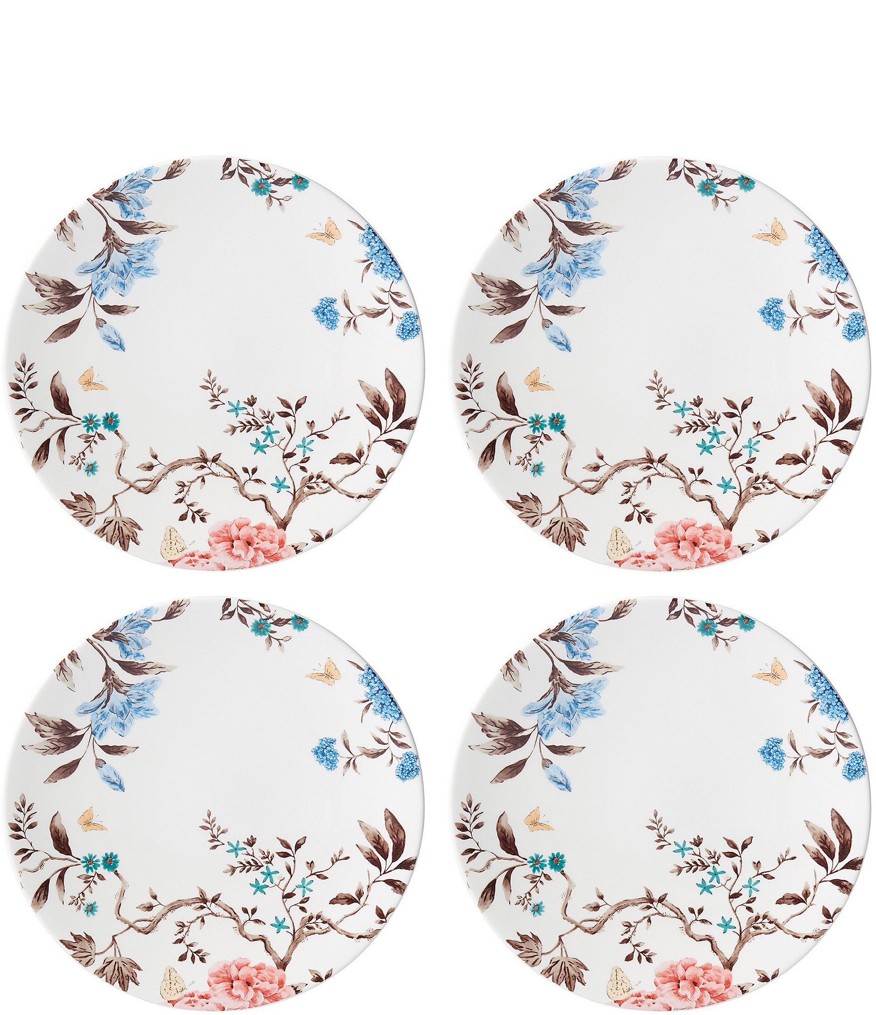 Lenox Sprig & Vine White Dinner Plates, Set of 4