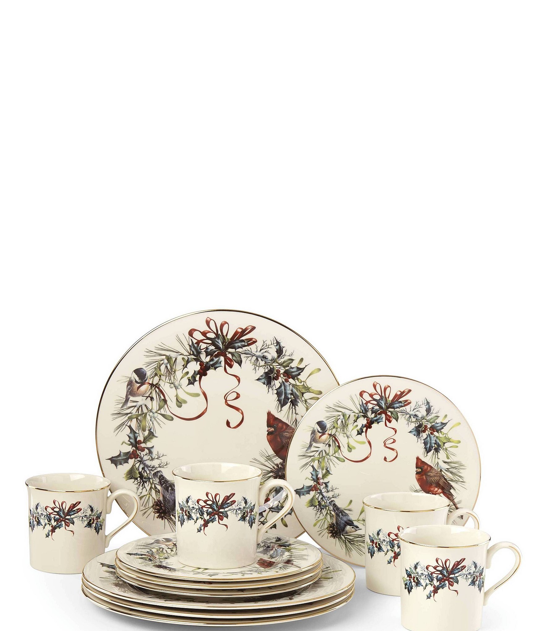 Lenox winter greetings outlet 12 piece set