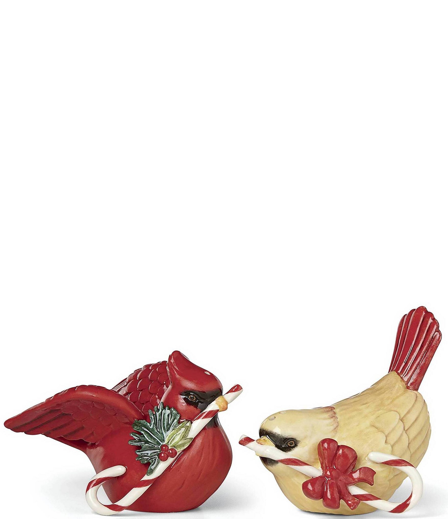 Holiday Cardinals Salt & Pepper Shaker Set