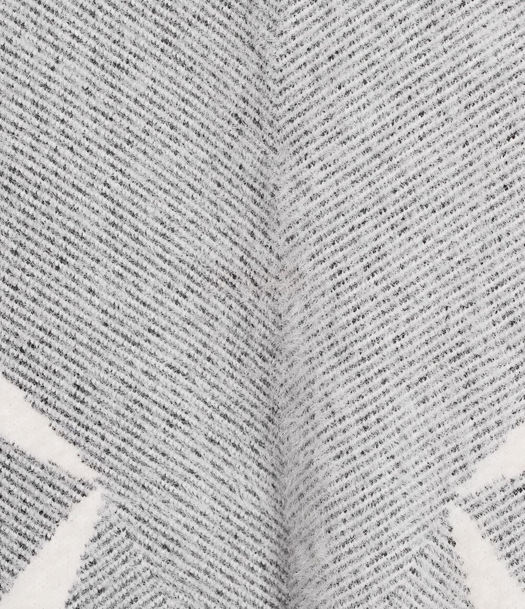 Leo & Nicole Plus Size Geo Print Shawl Collar Sleeveless Open-Front Sweater Vest