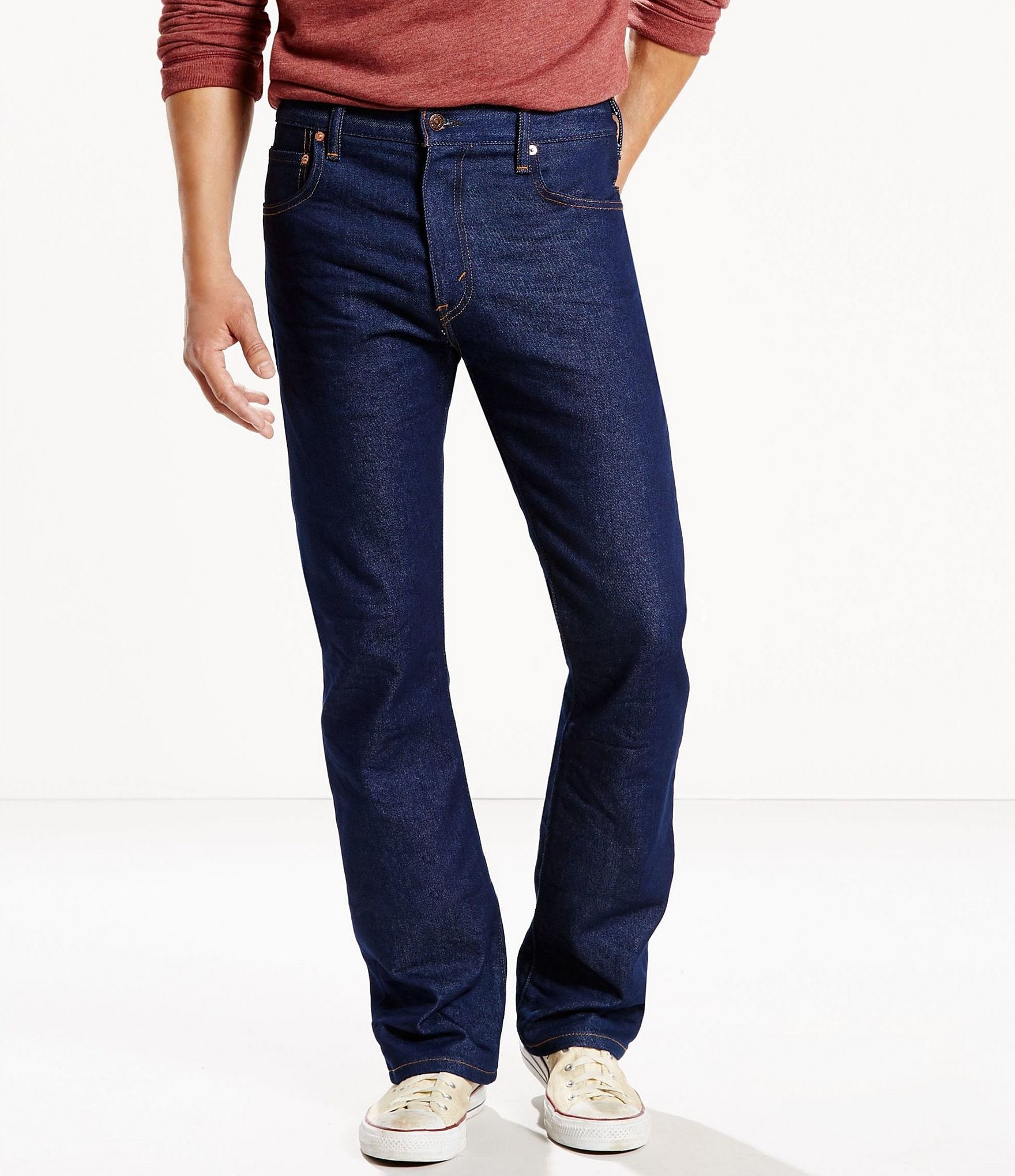 levi button fly bootcut jeans