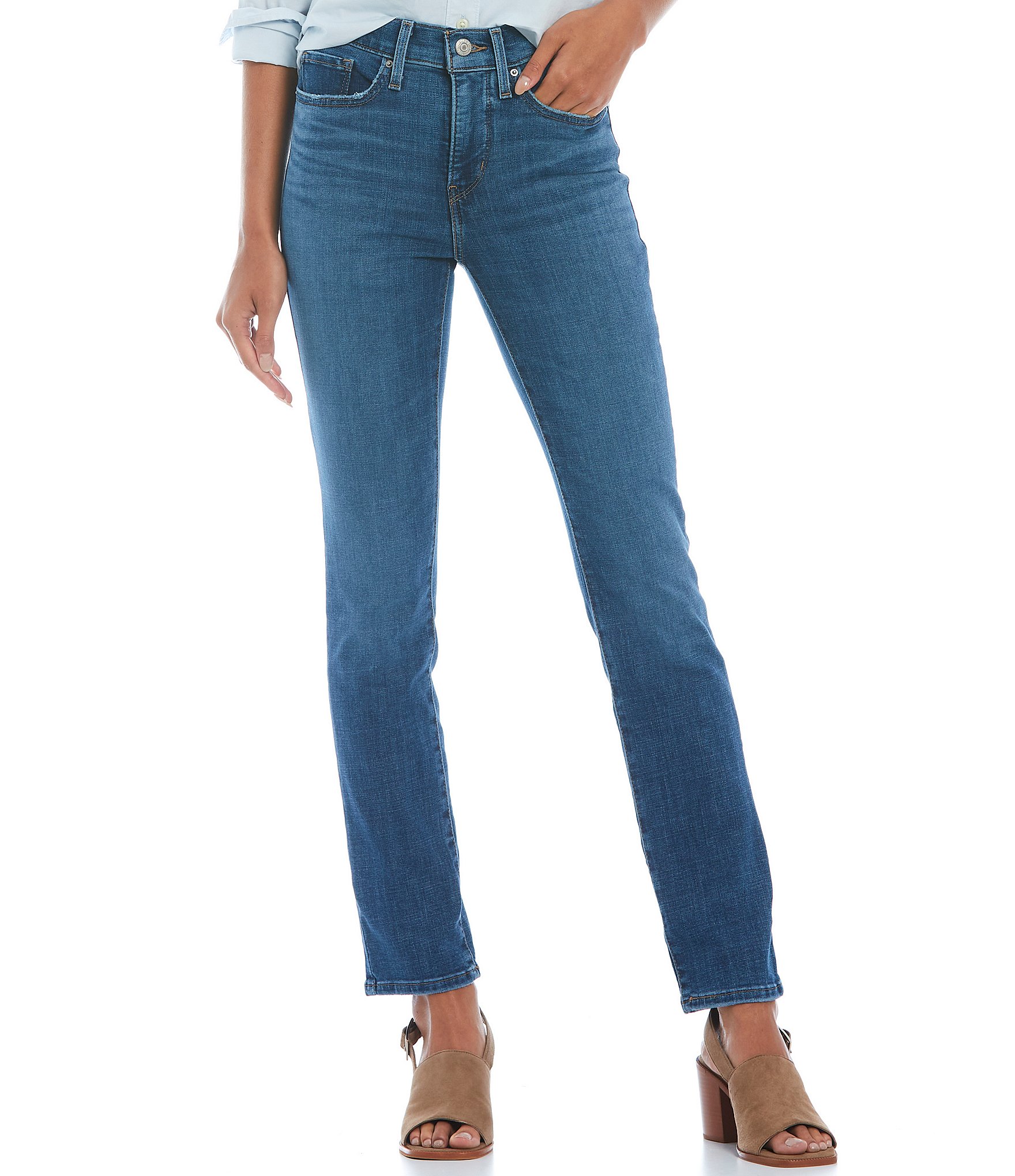 Nat kabel amusement Levi's® 312 Shaping Slim Leg Midweight Stretch Denim Mid Rise Jeans |  Dillard's