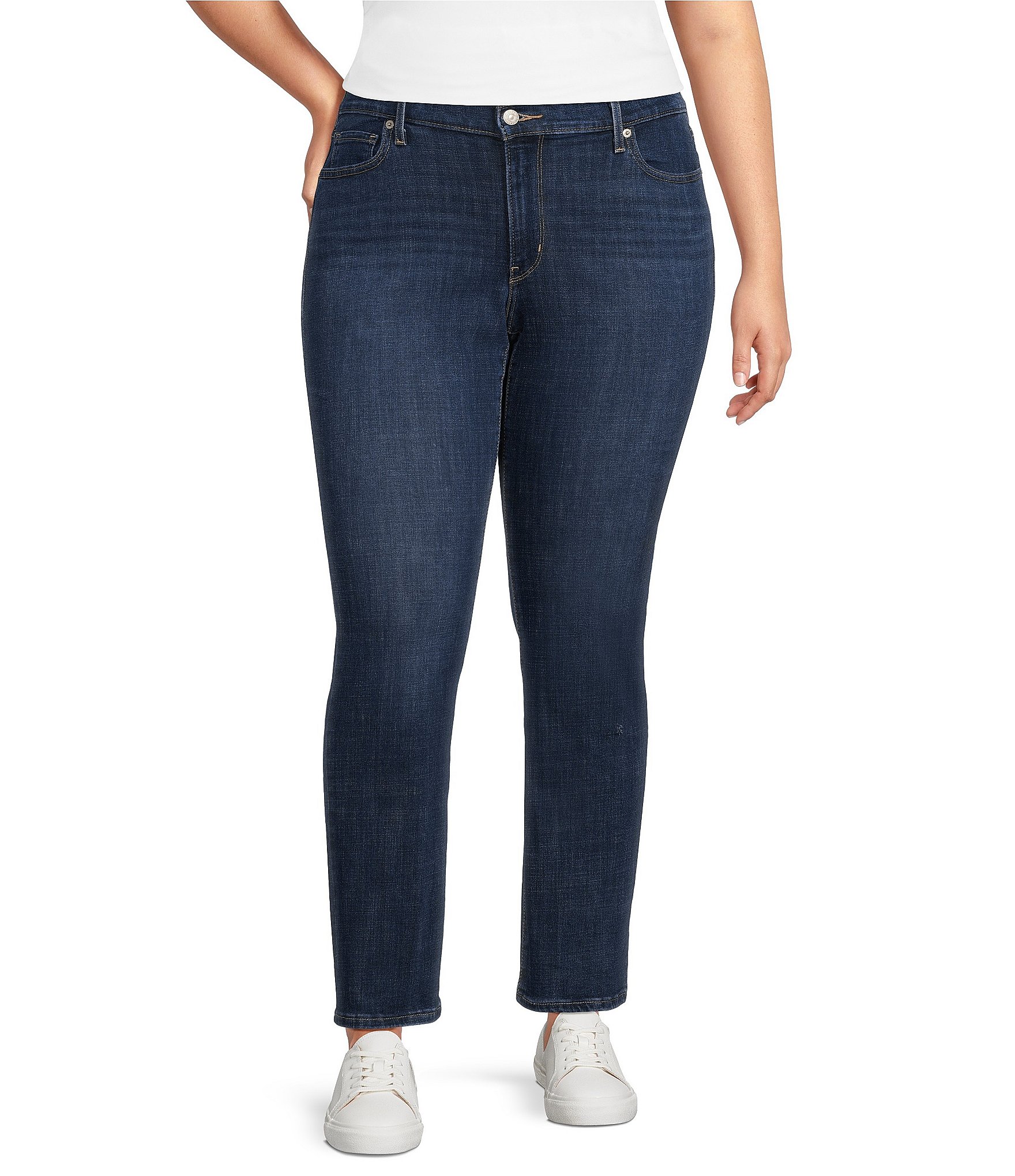 Levis Womens Plus-size 414 Classic Straight Jeans, Maui  Waterfall