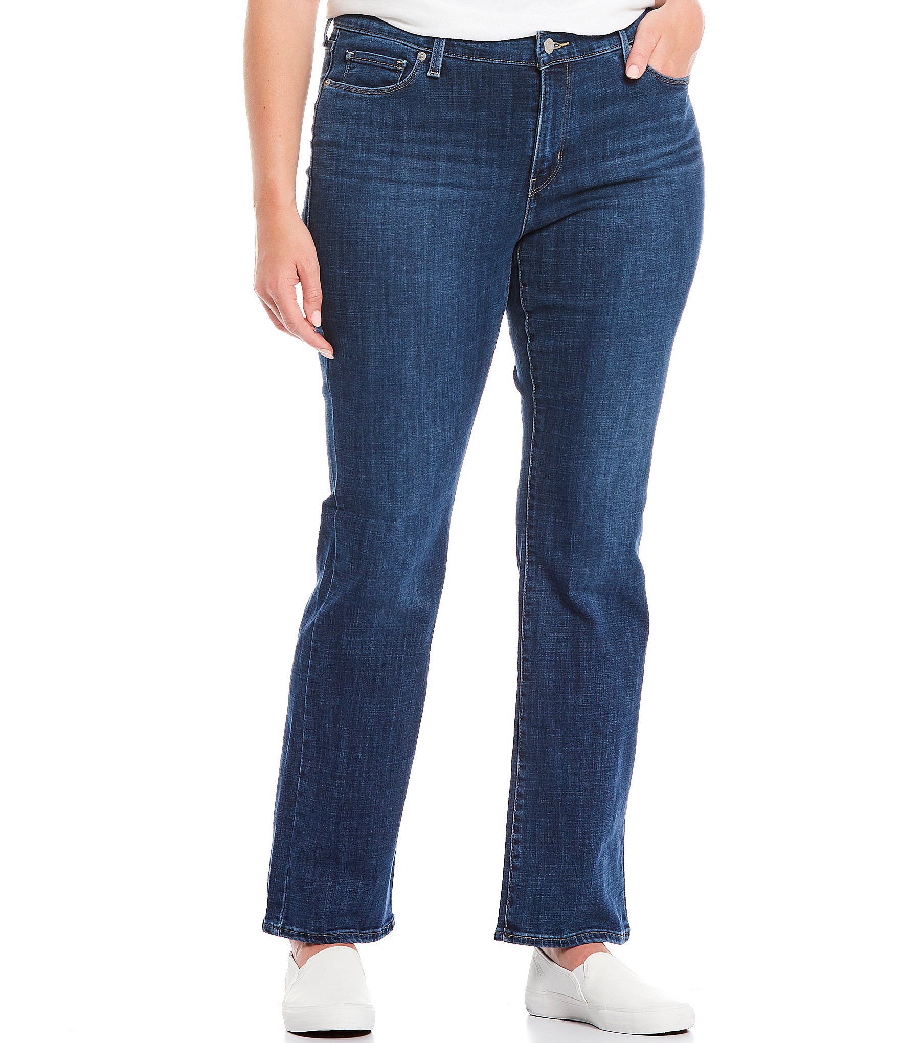 Levi's® 415 Plus Size Classic Mid Rise Bootcut Stretch Denim Jeans ...