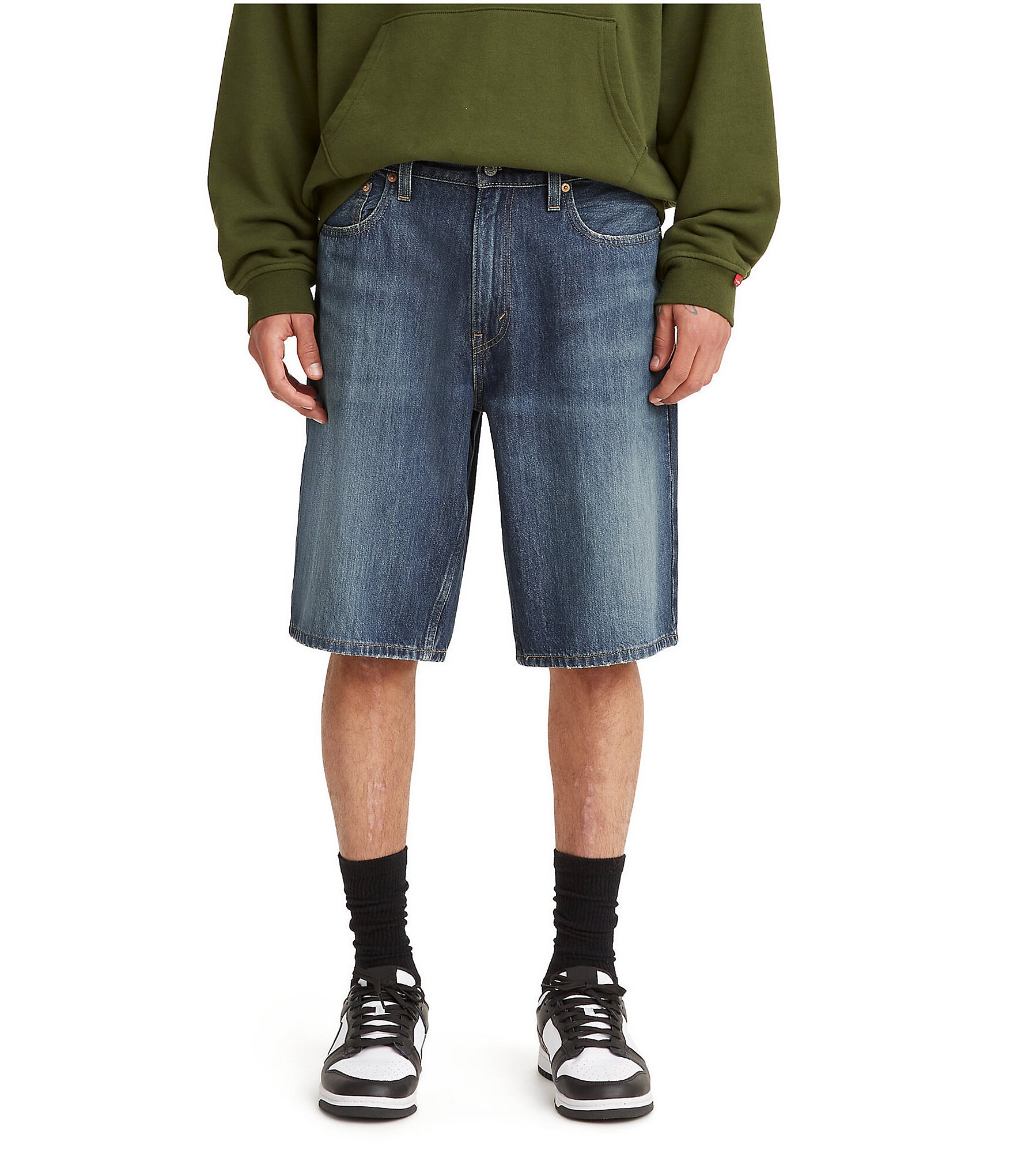 Levi's® 469 Loose Fit 12#double; Inseam Denim Shorts