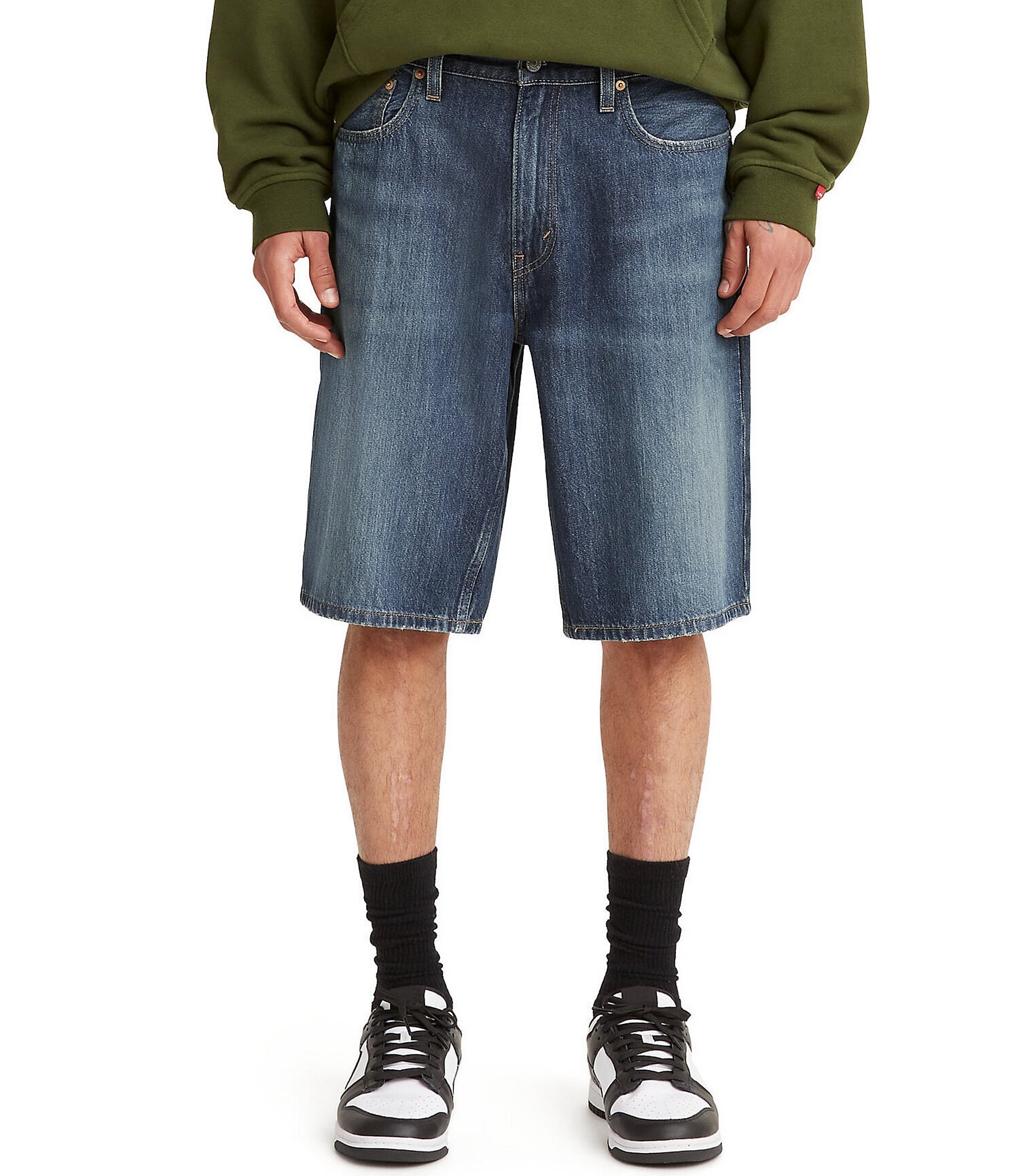 Levi's® 469 Loose Fit 12#double; Inseam Denim Shorts