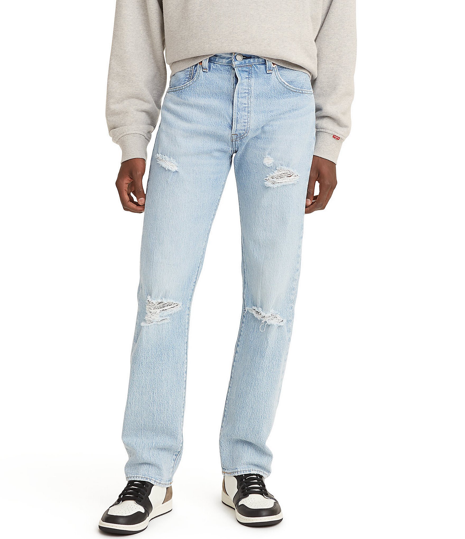 Levi's® 501® '93 Stretch Original Fit Destructed Jeans | Dillard's