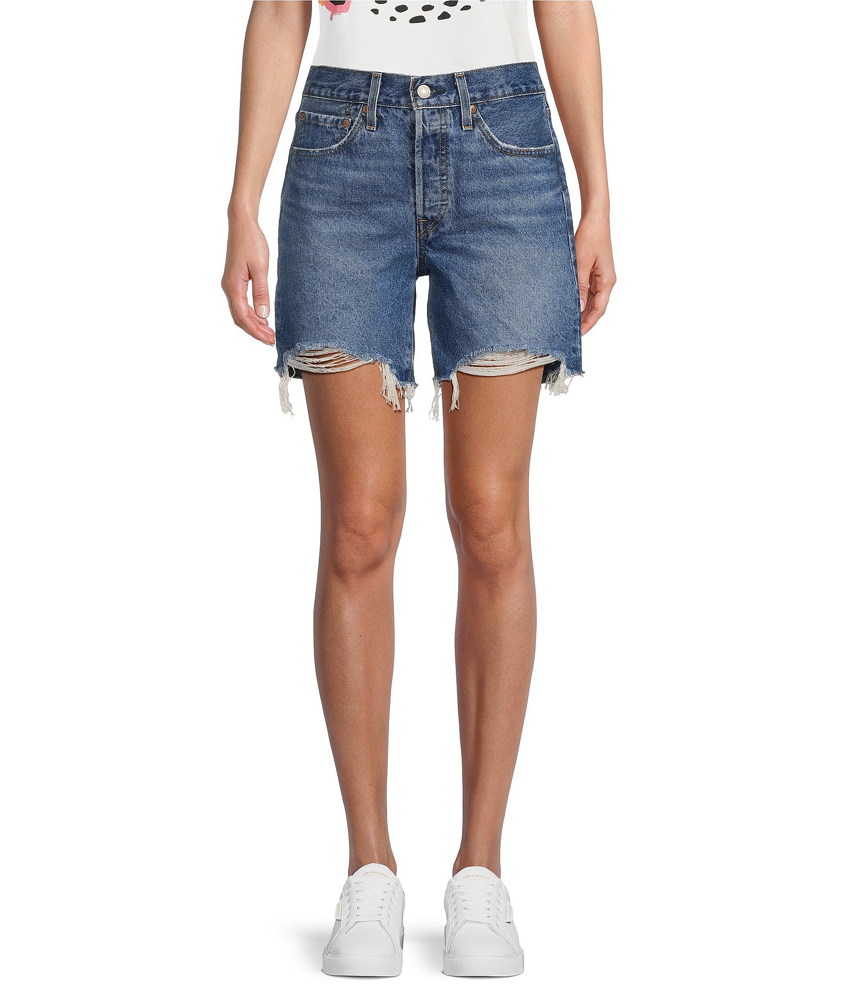 Levi's mid rise 501 shorts hotsell