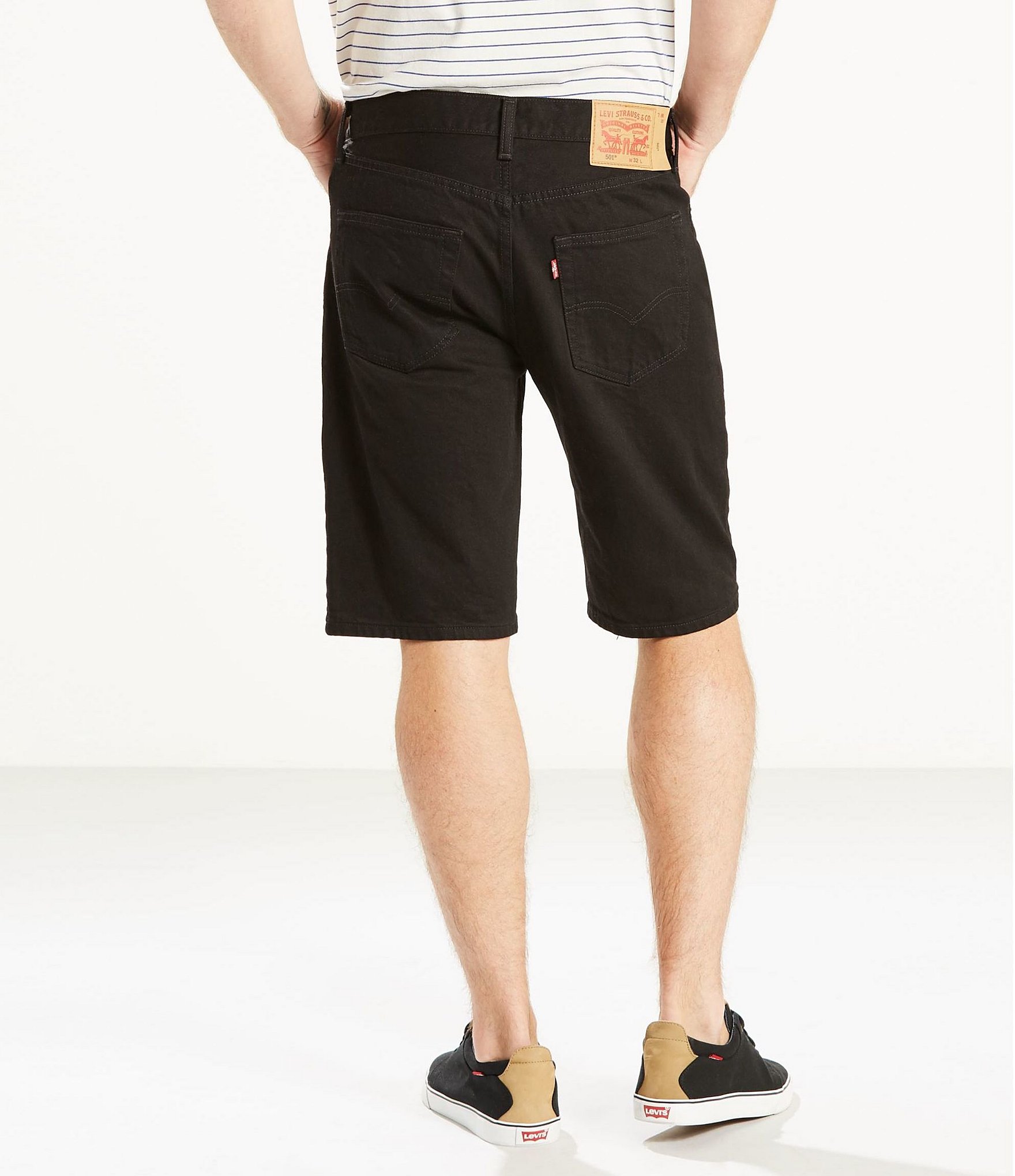 Levi's® 501 Original Fit 9#double; Inseam Stretch Jean Shorts