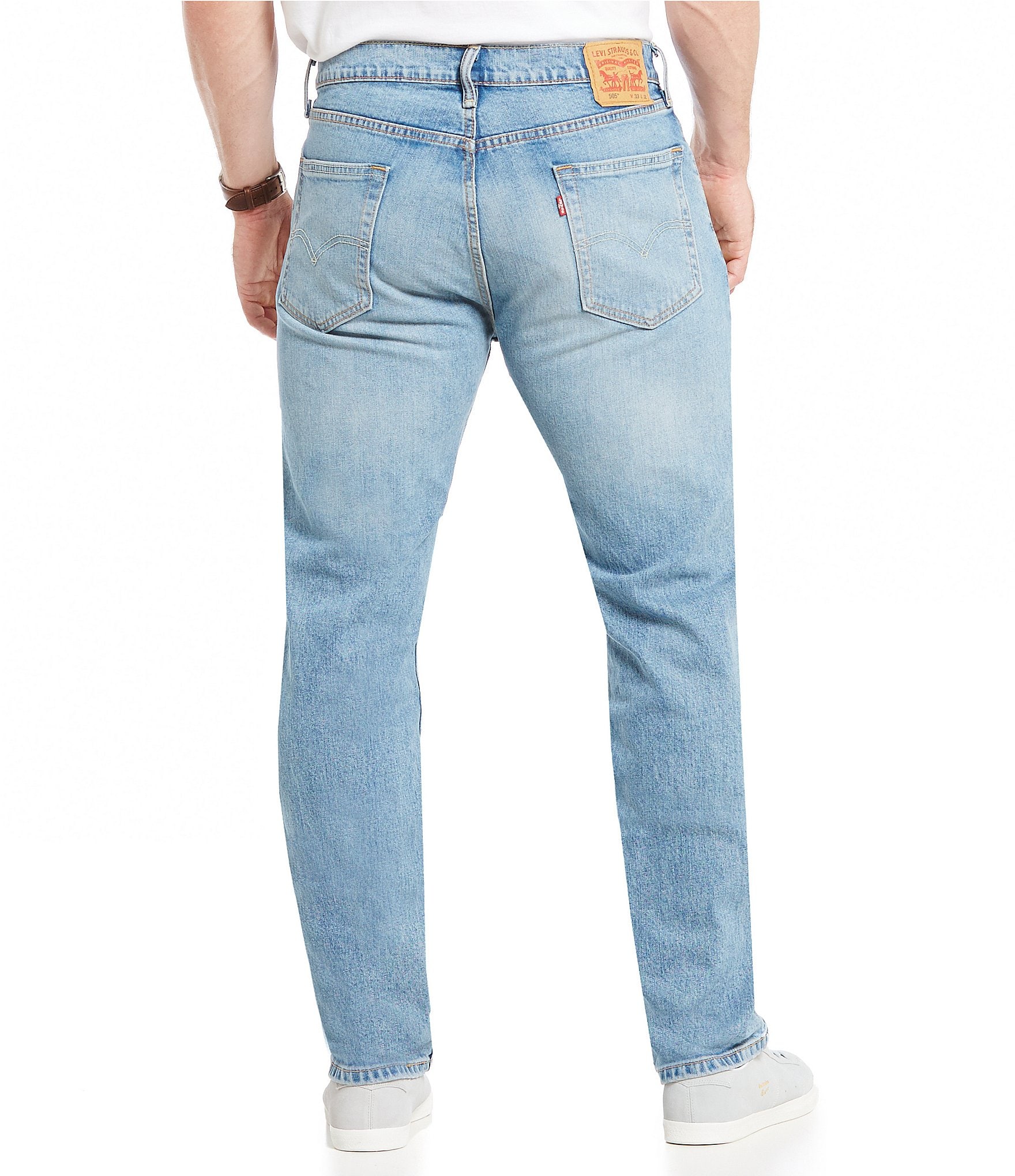Levi's® 505 Stretch Straight Regular Fit Jeans