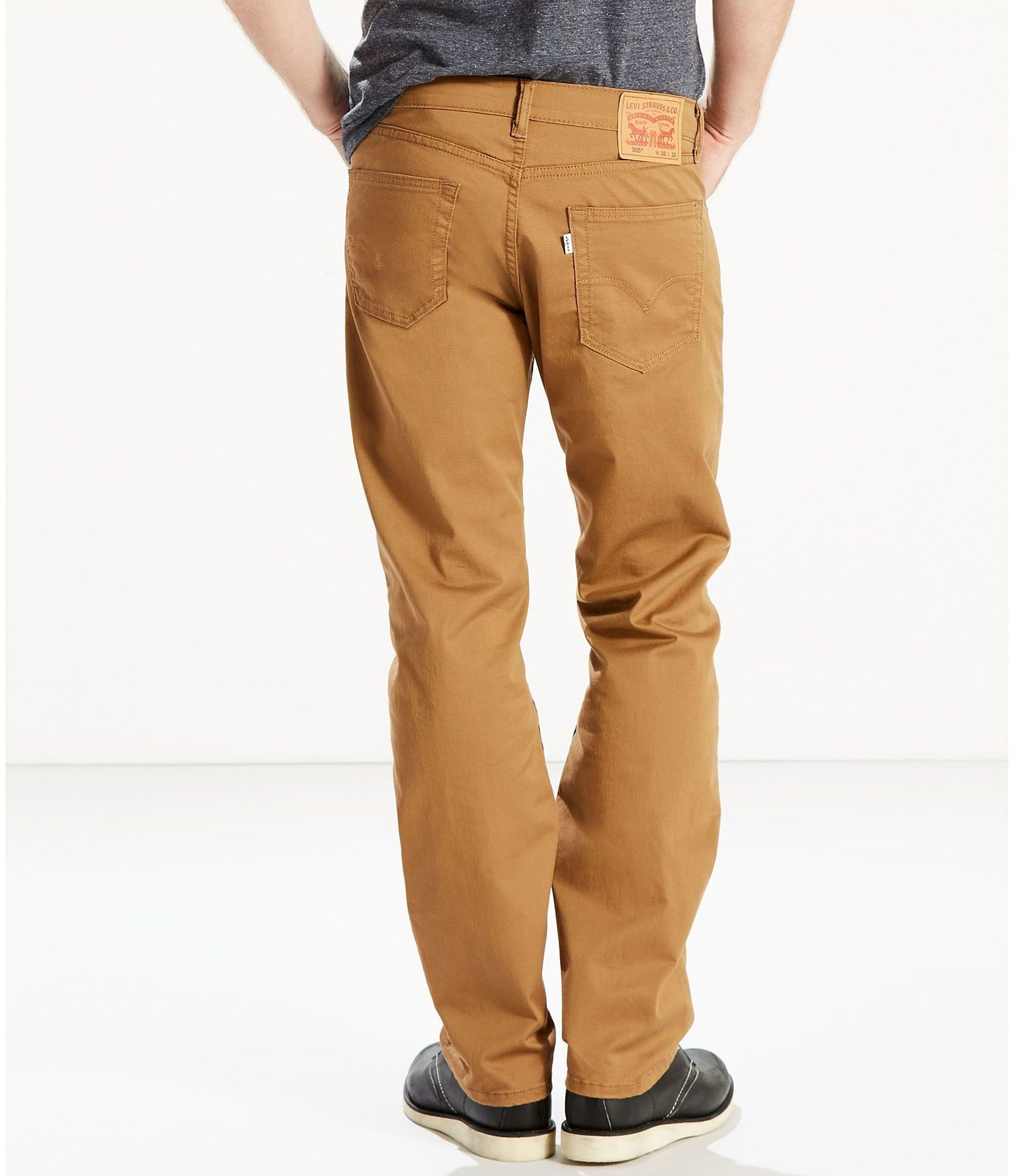 Levi's® 505™ Straight-Fit Stretch Slub Twill Jeans