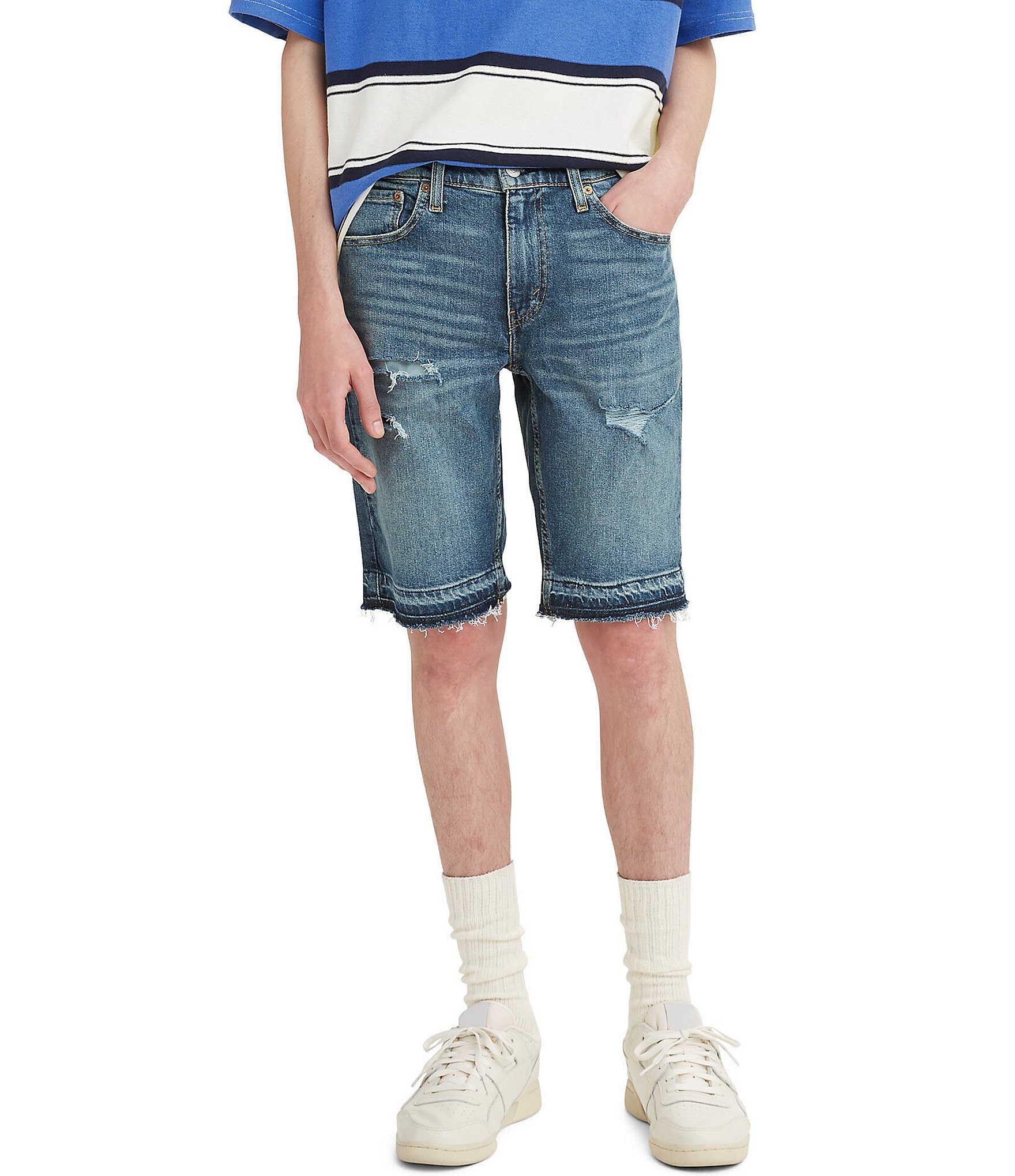 Levi's® 511 Slim Fit 12#double; Inseam Cut Off Jean Shorts