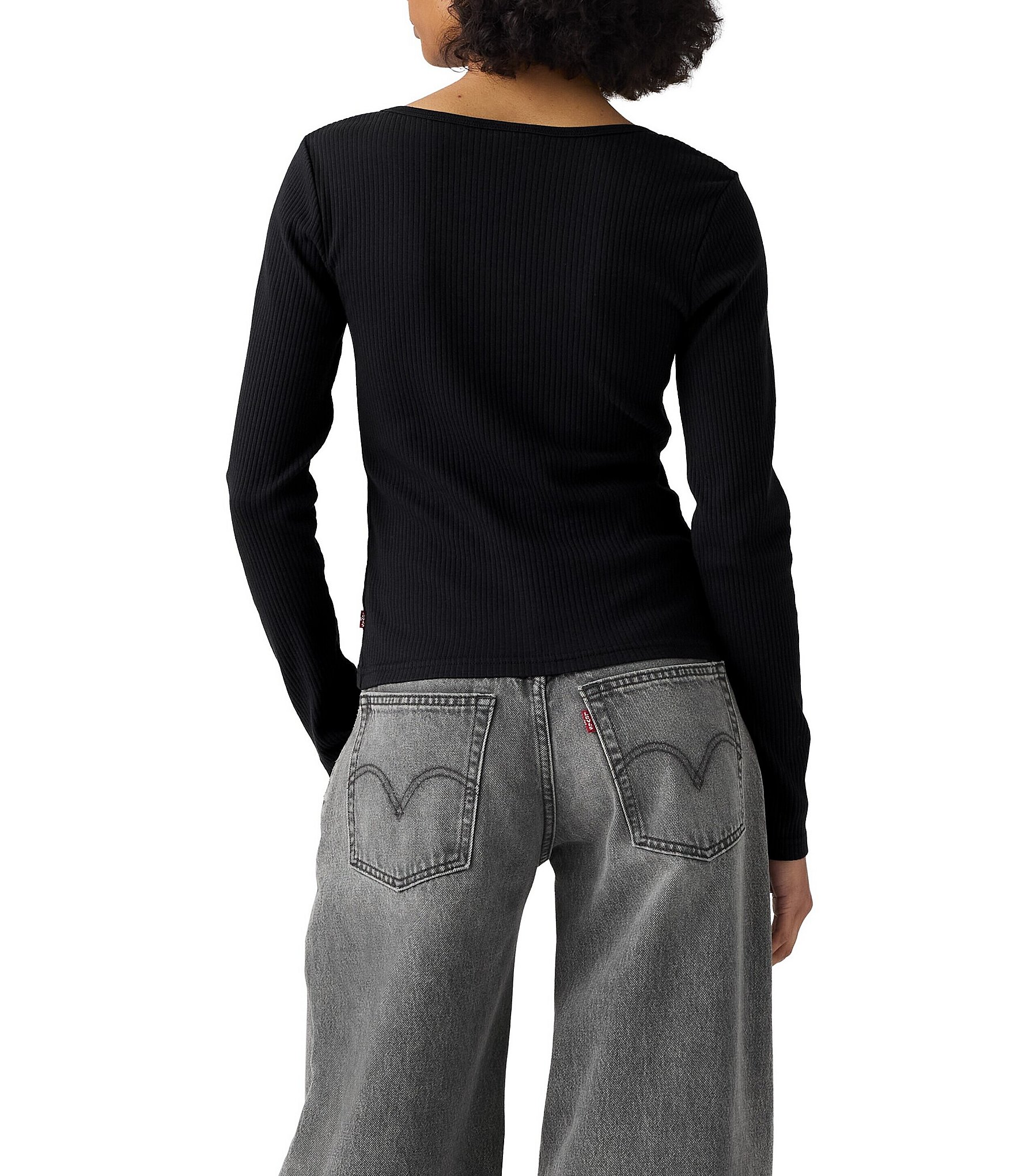 Levi's® Austen Long Sleeve Button Front Top