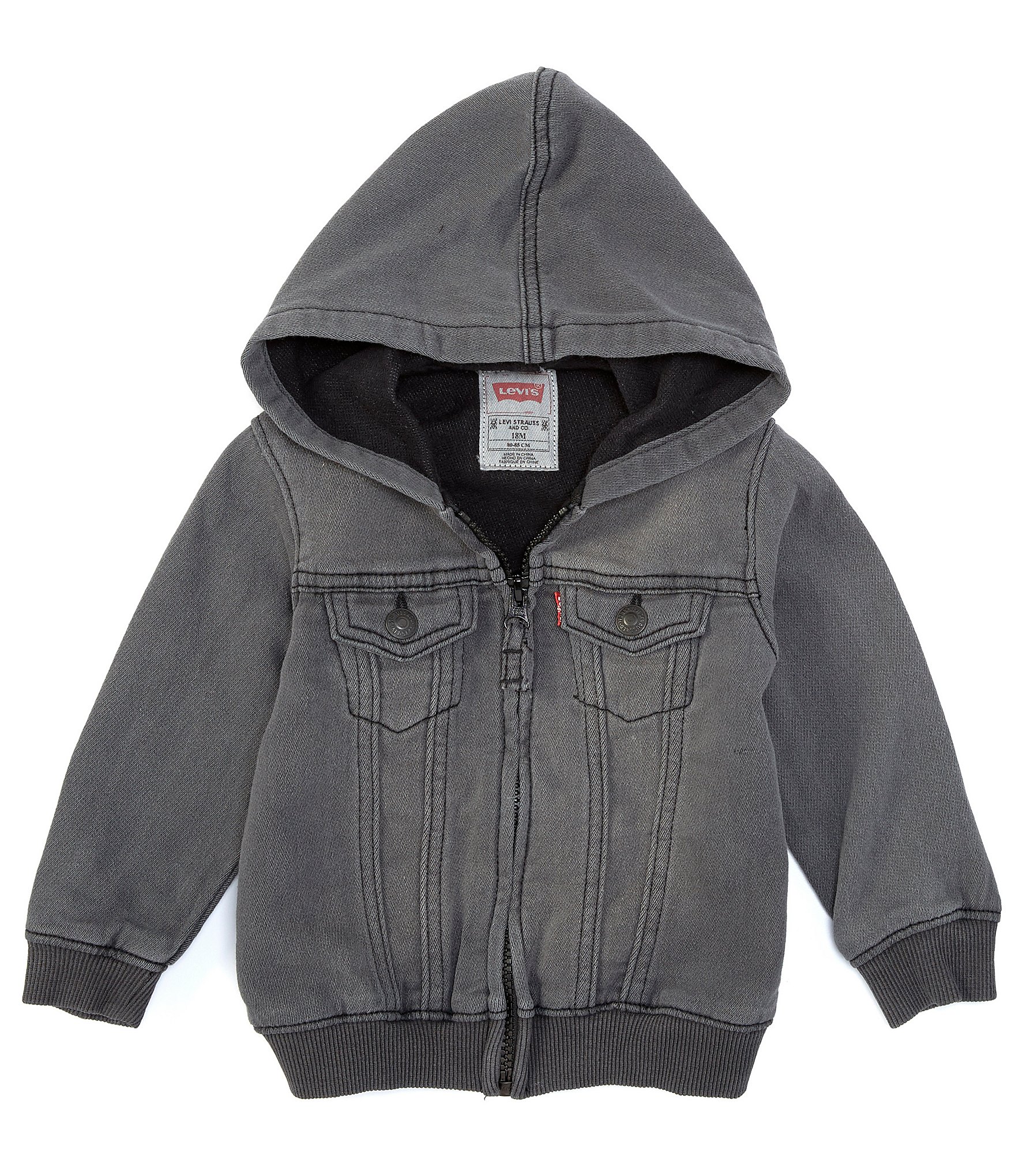 Levi s Baby Boys 12 24 Months Knit Denim Hoodie Dillard s