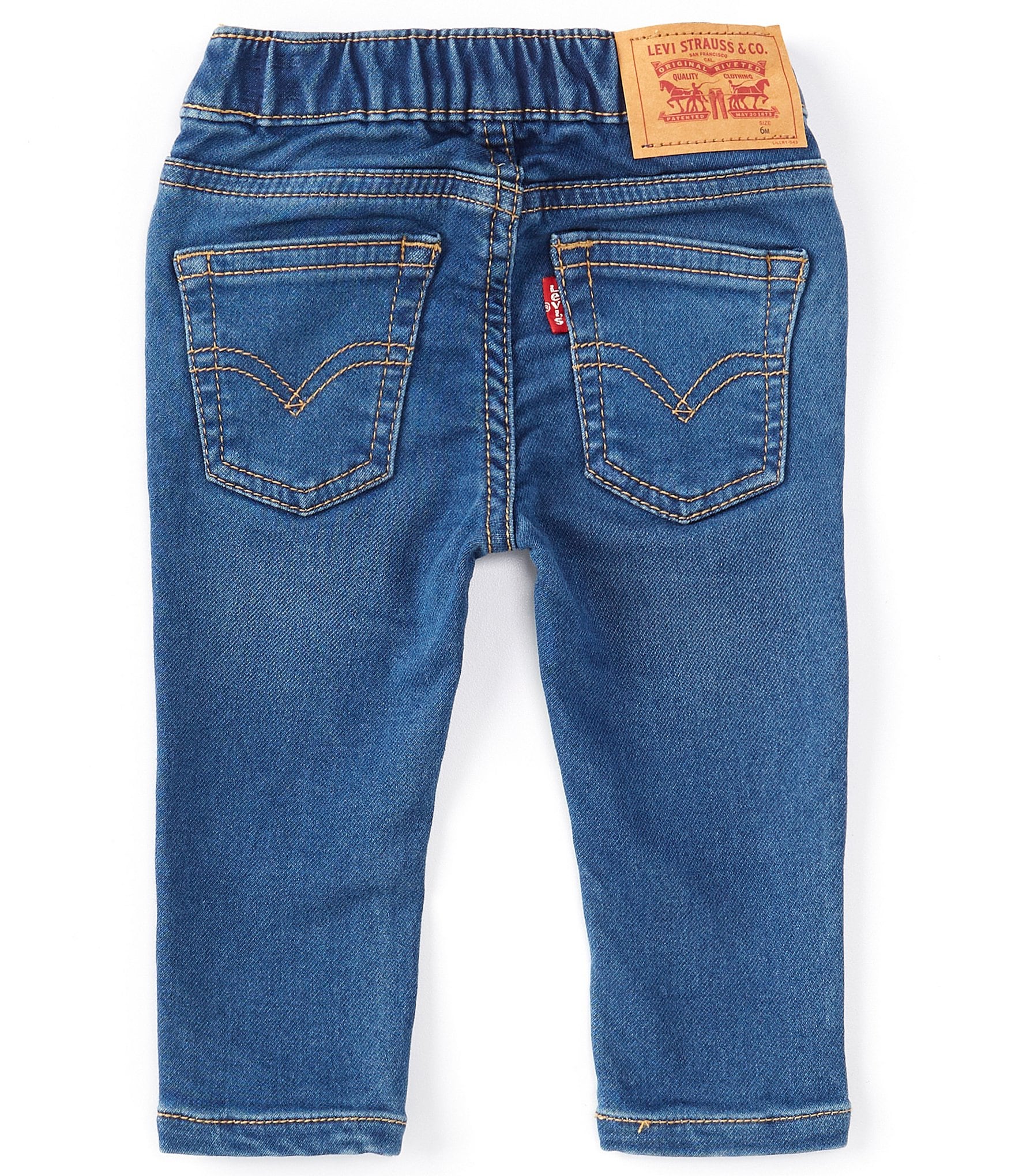 Levi's® Baby Boys 3-24 Months Skinny Fit Pull-On Denim Jeans