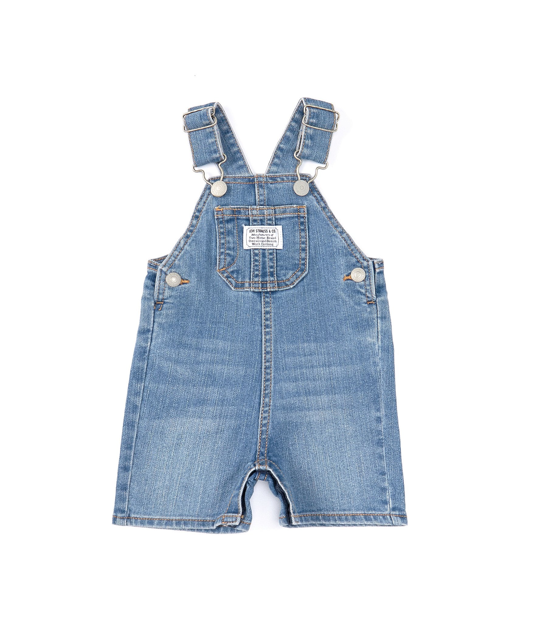 Levi's® Baby Boys 3-24 Months Sleeveless Denim Shortalls