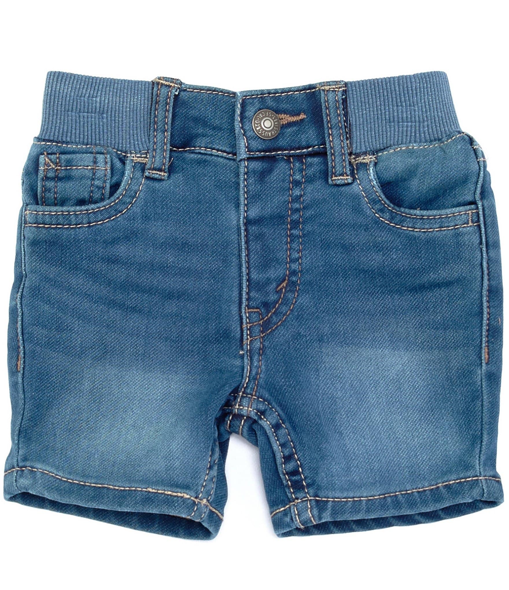 Wardian sag hund Pick up blade Levi's® Baby Boys 3-24 Months Denim-Look Knit Shorts | Dillard's