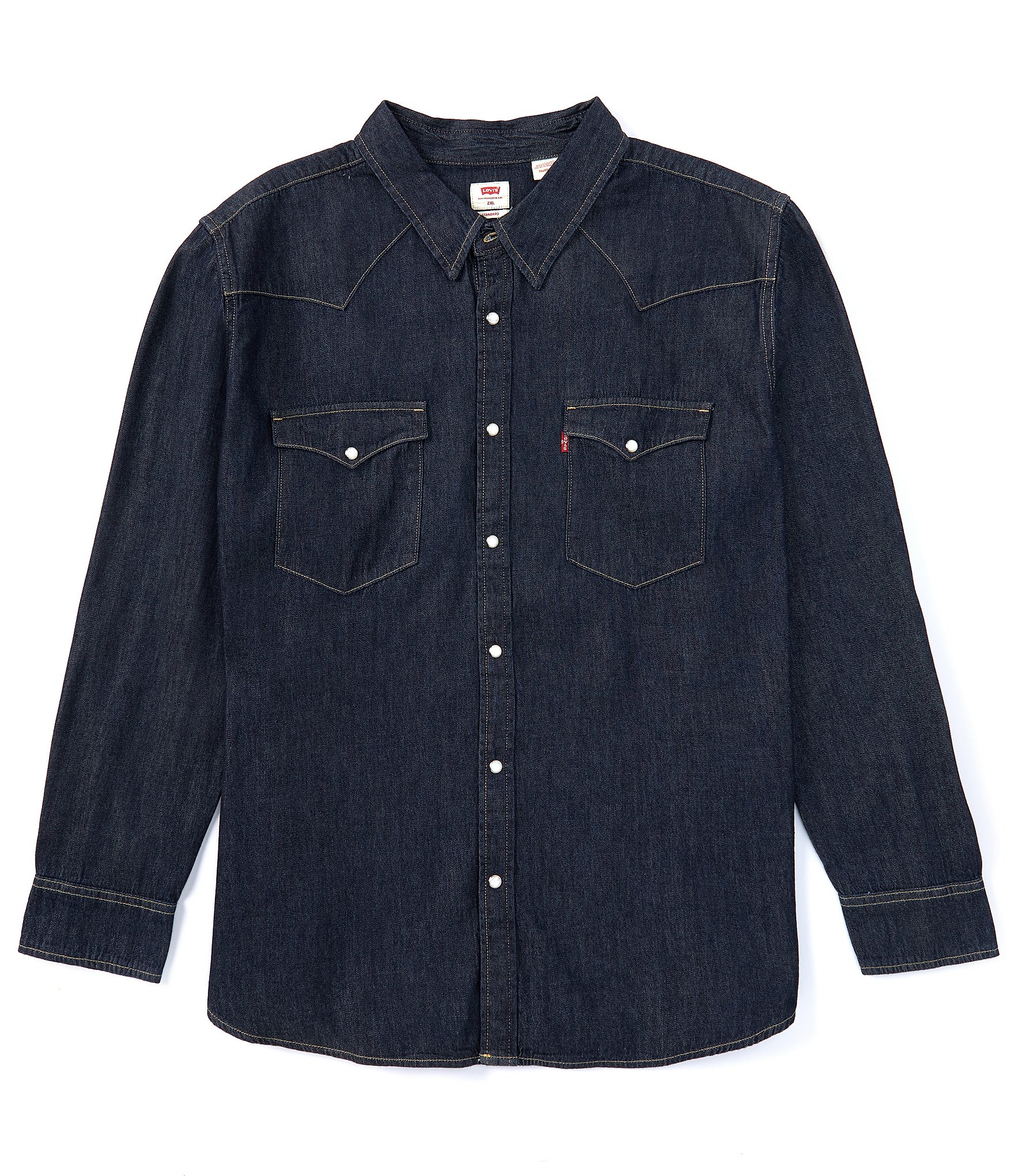 Levi's® Big & Tall Classic Western Denim Long Sleeve Woven Shirt