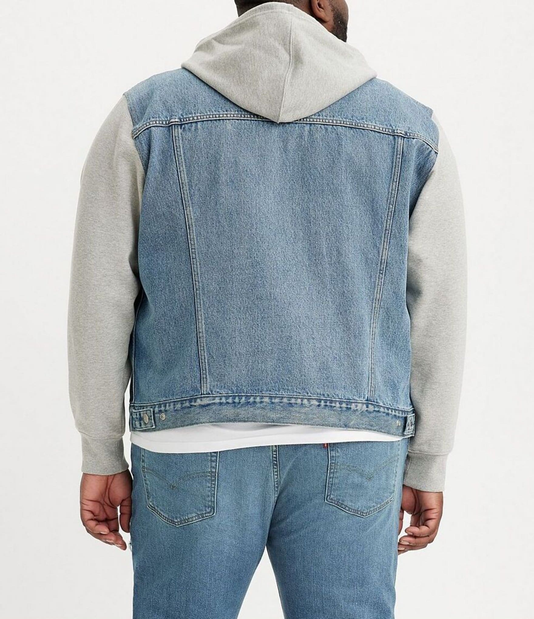 Levi's® Big & Tall Hybrid Hoodie V Denim Trucker Jacket