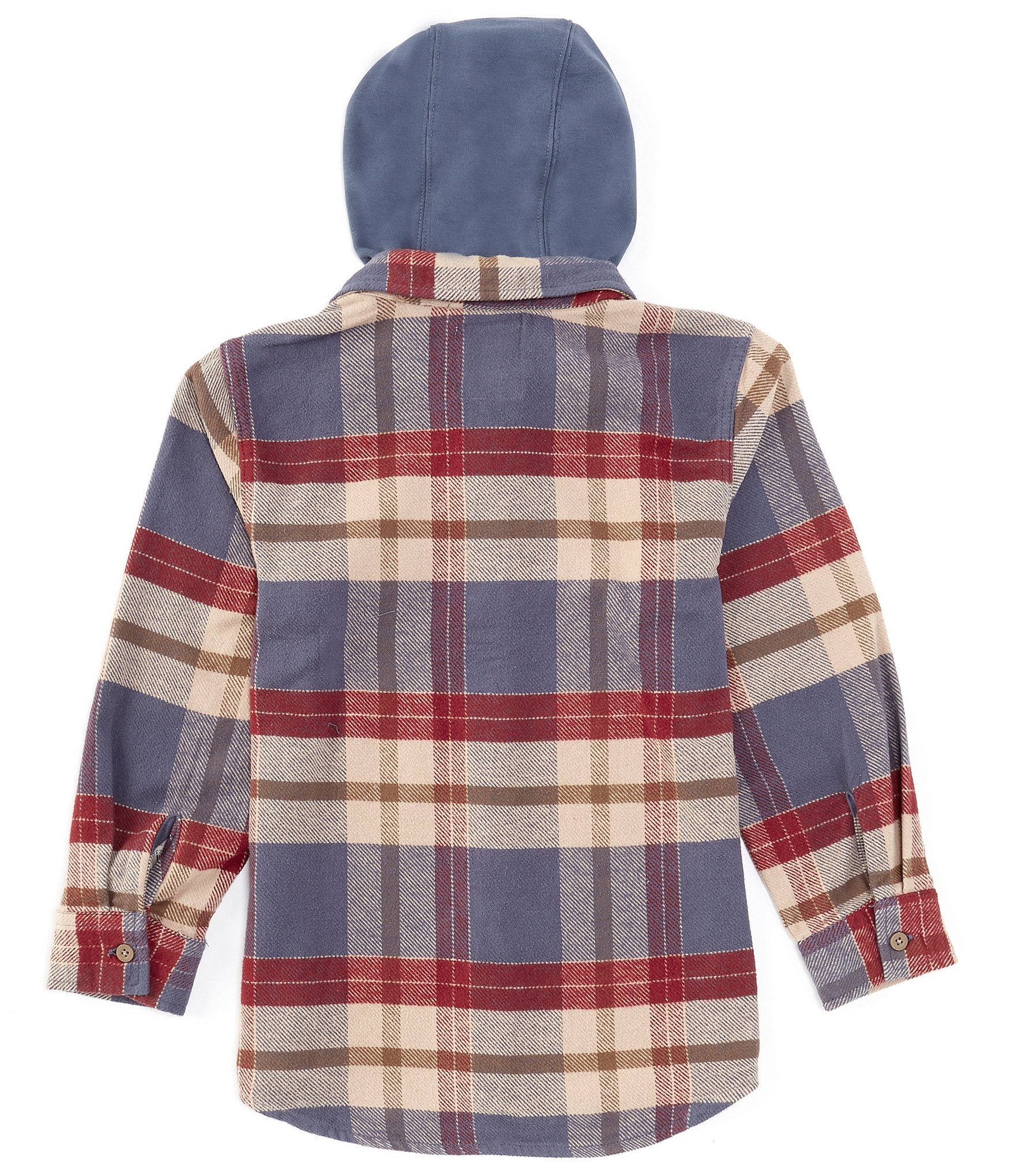 Levi's® Big Boys 8-20 Long Sleeve Plaid Hooded Shirt