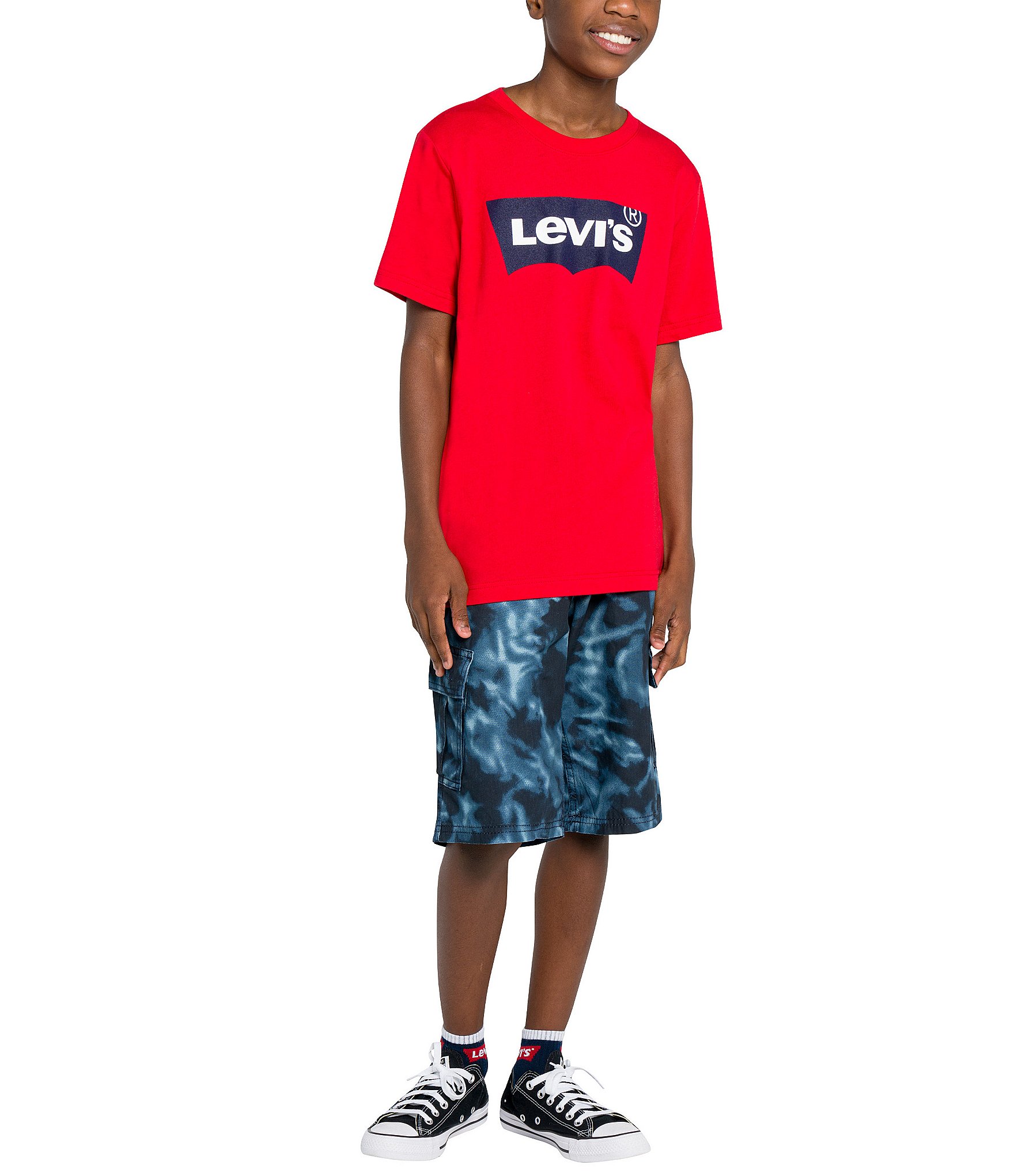 Levi's® Big Boys 8-20 Short Sleeve Batwing Logo T-Shirt