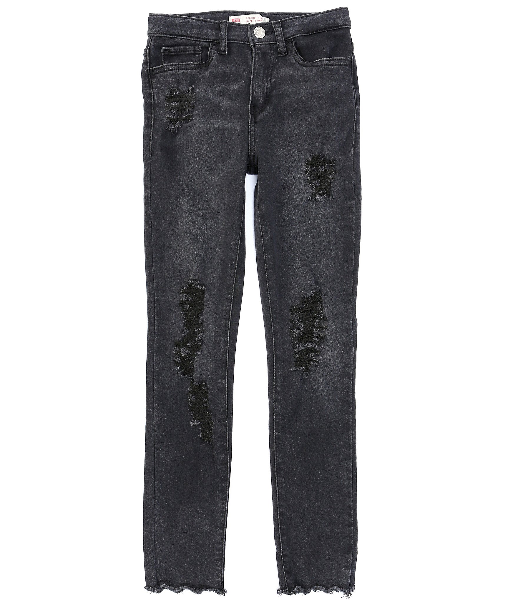 Levi's® Big Girls 7-16 720™ Distressed High-Rise Super-Skinny Jeans