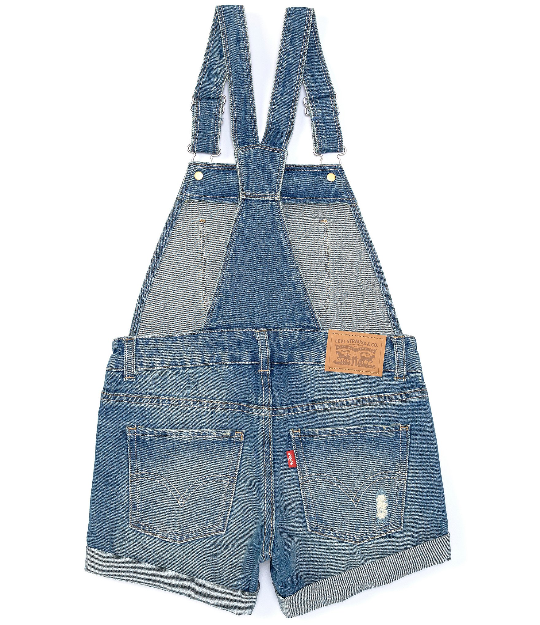 Levi's® Big Girls 7-16 Destructed Denim Shortall