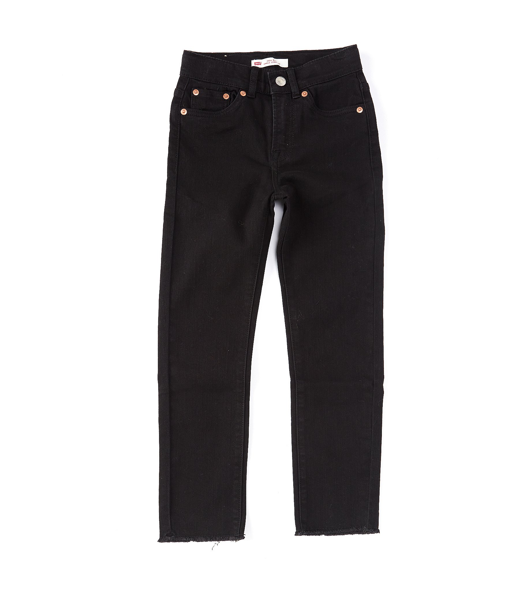 Buy Girls Black Regular Fit Jeans Online - 707725