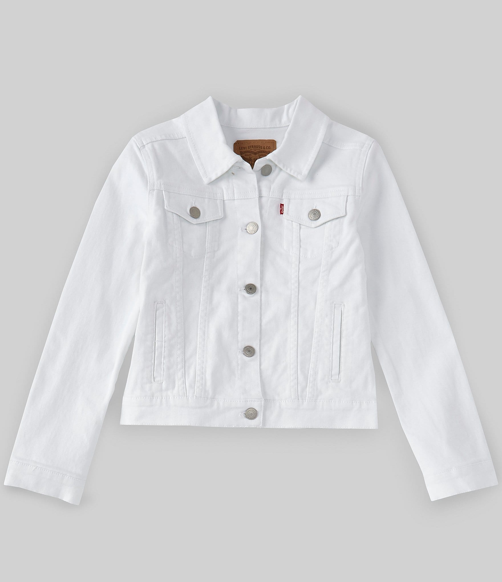 White colour clearance jacket for girl