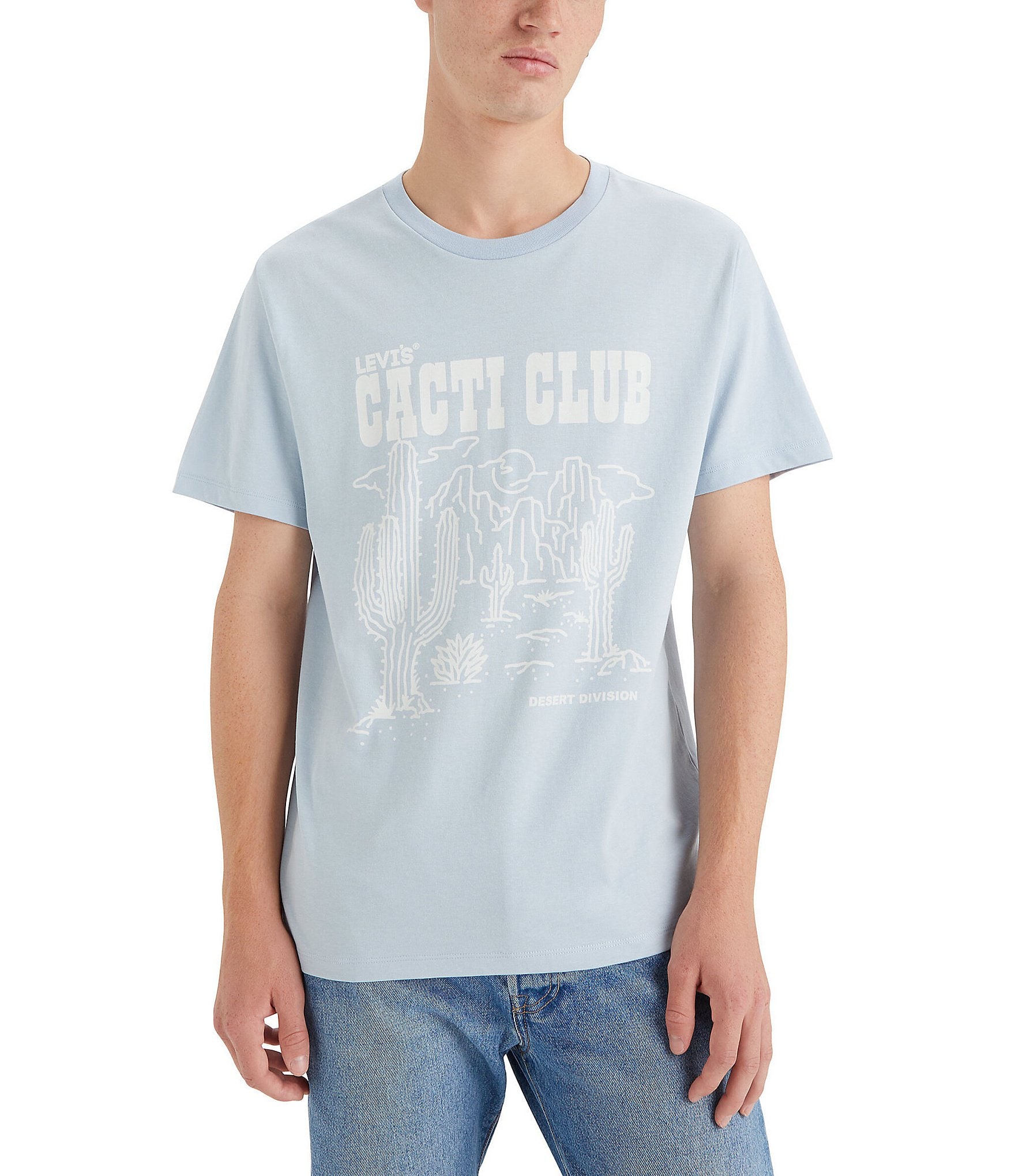 Levi's® Classic-Fit Short Sleeve Solid Cacti Club Graphic T-Shirt ...