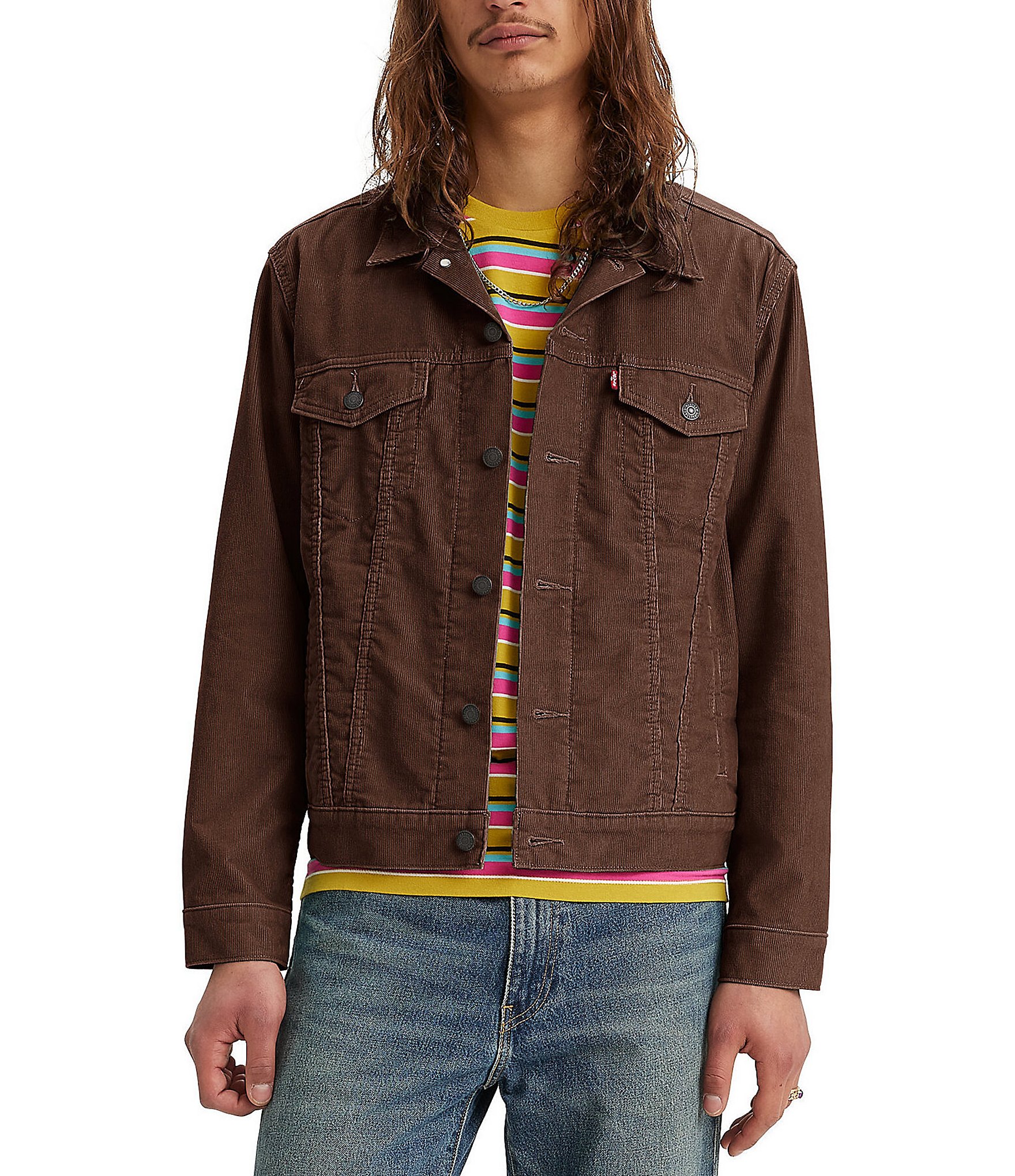Levi's corduroy trucker discount