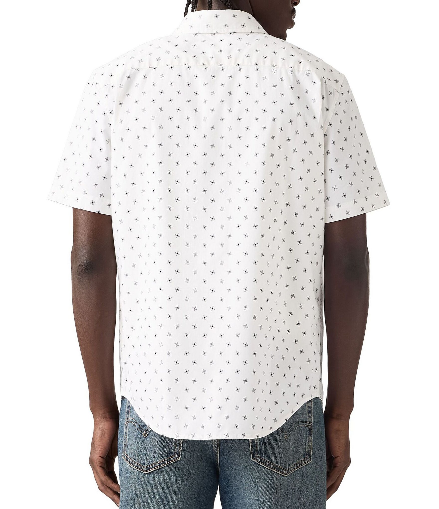 Levi's® Geometric Printed Short Sleeve Woven Shirt