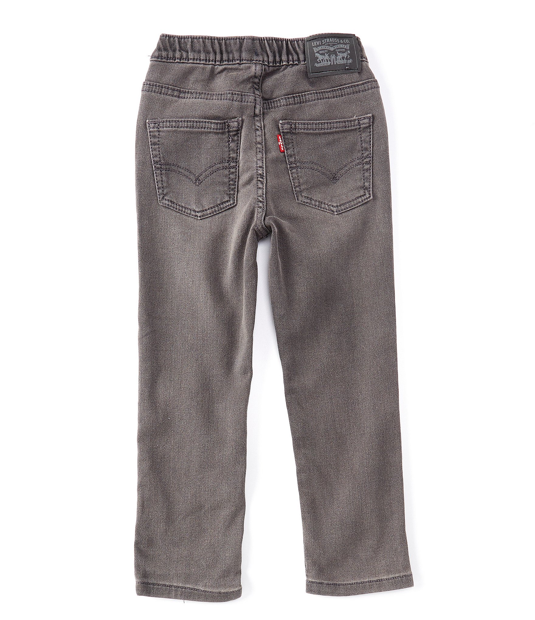 Levi's® Little Boys 2T-7X Skinny-Fit Printed Drawstring Pull-On Denim Pants