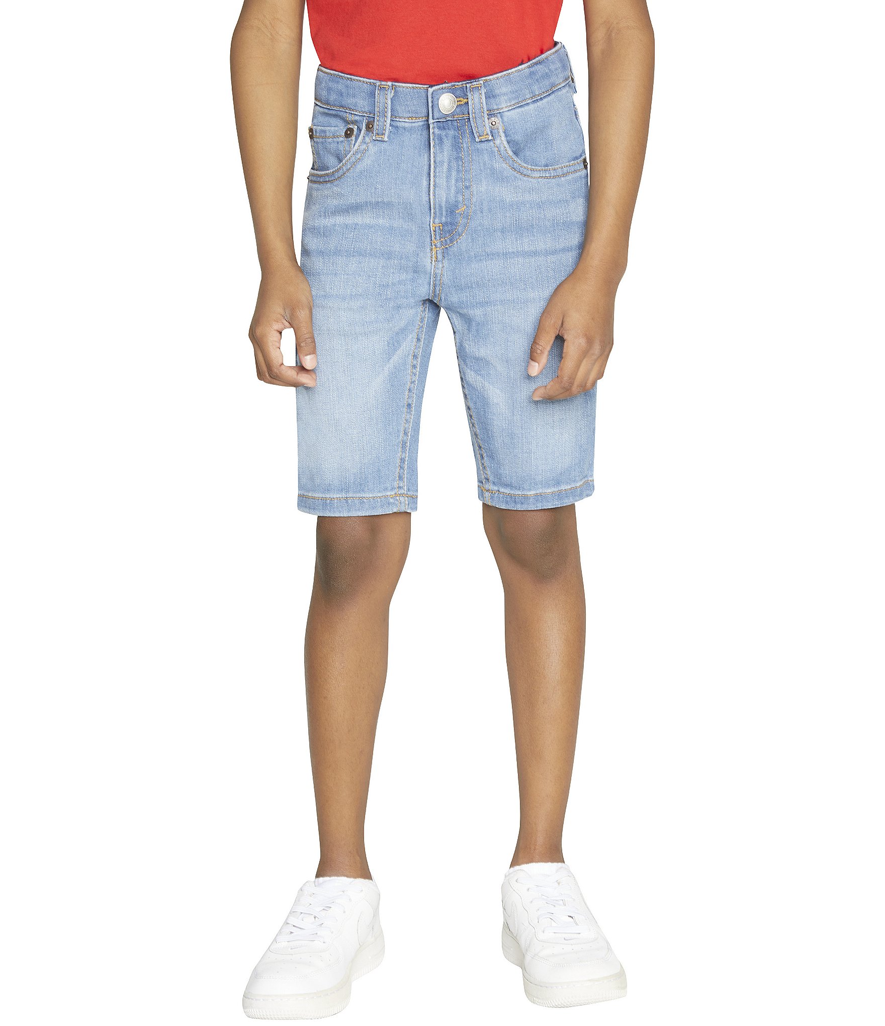 Levi's® Little Boys 2T-7 Slim-Fit Lightweight Performance Denim Shorts