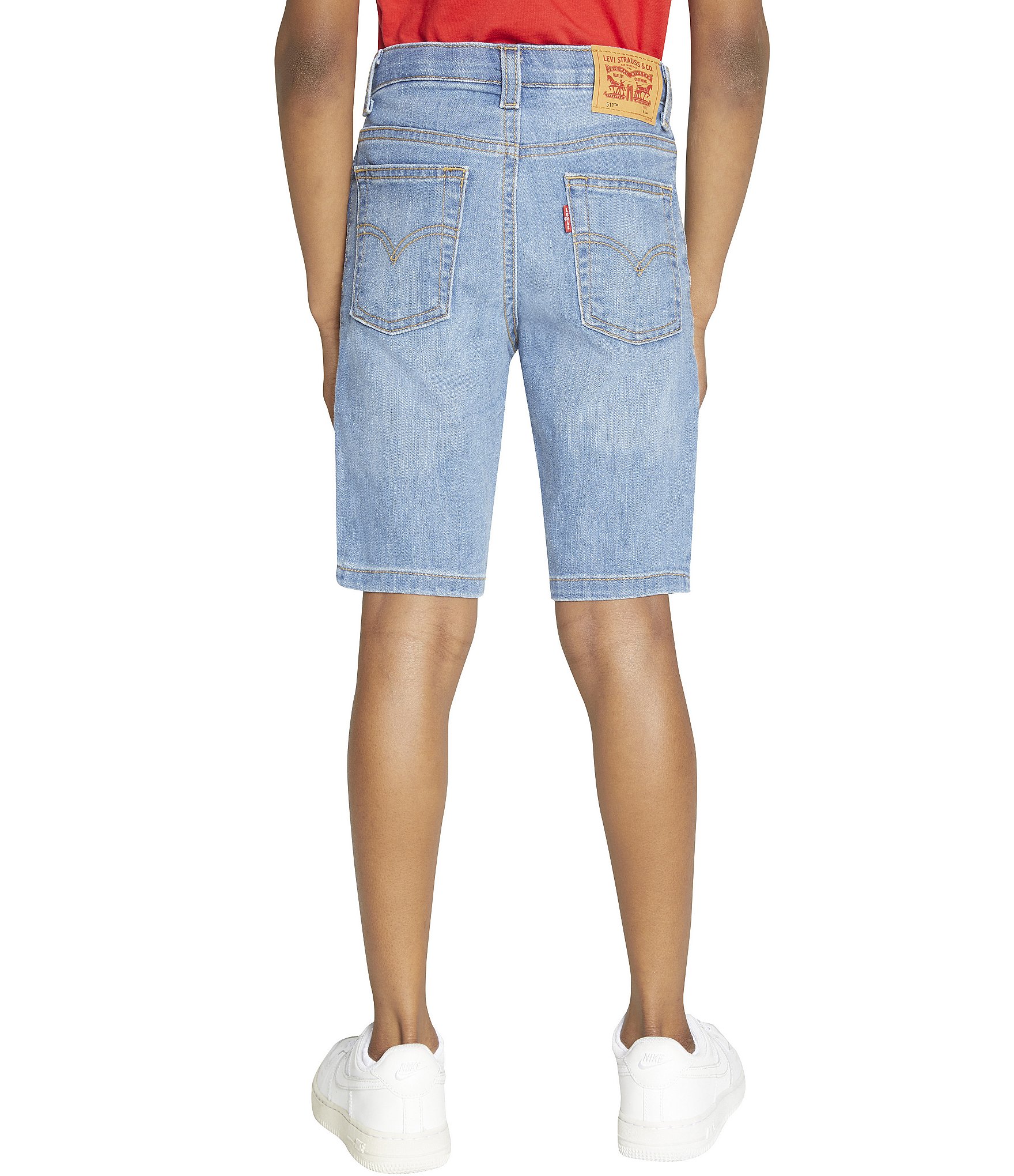 Levi's® Little Boys 2T-7 Slim-Fit Lightweight Performance Denim Shorts