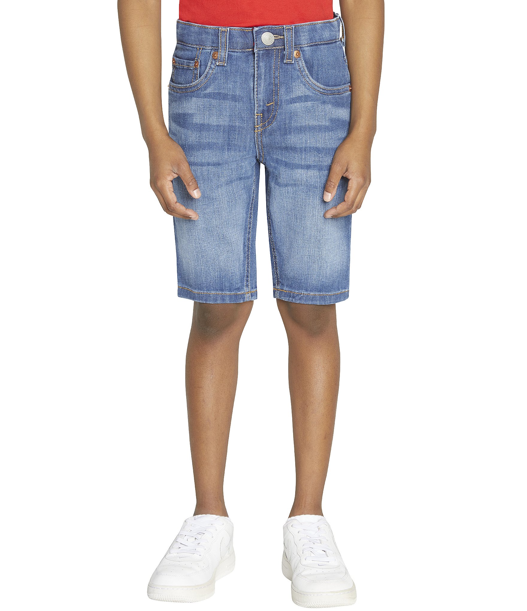 Levi's® Little Boys 2T-7 Slim-Fit Lightweight Performance Denim Shorts