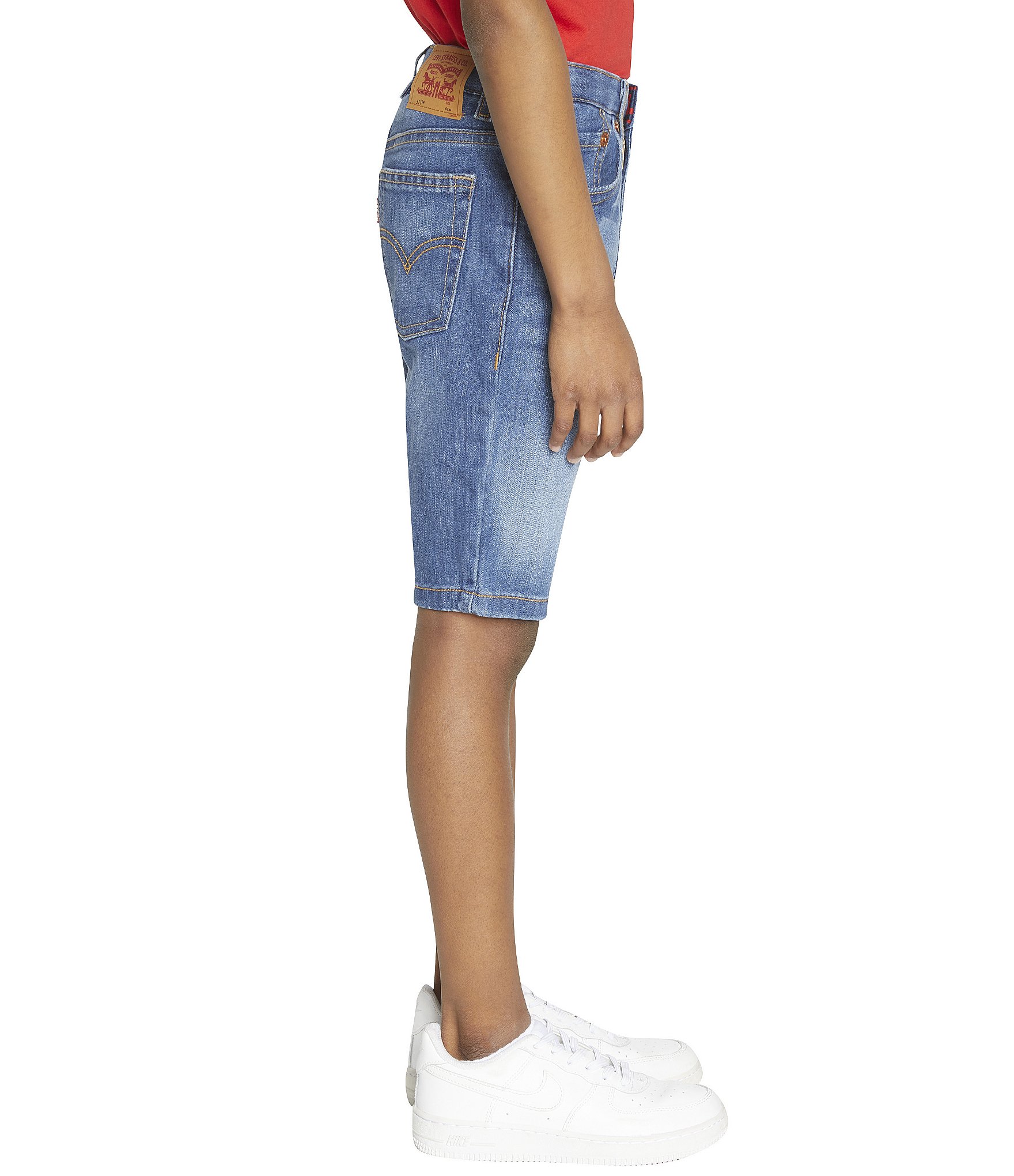 Levi's® Little Boys 2T-7 Slim-Fit Lightweight Performance Denim Shorts