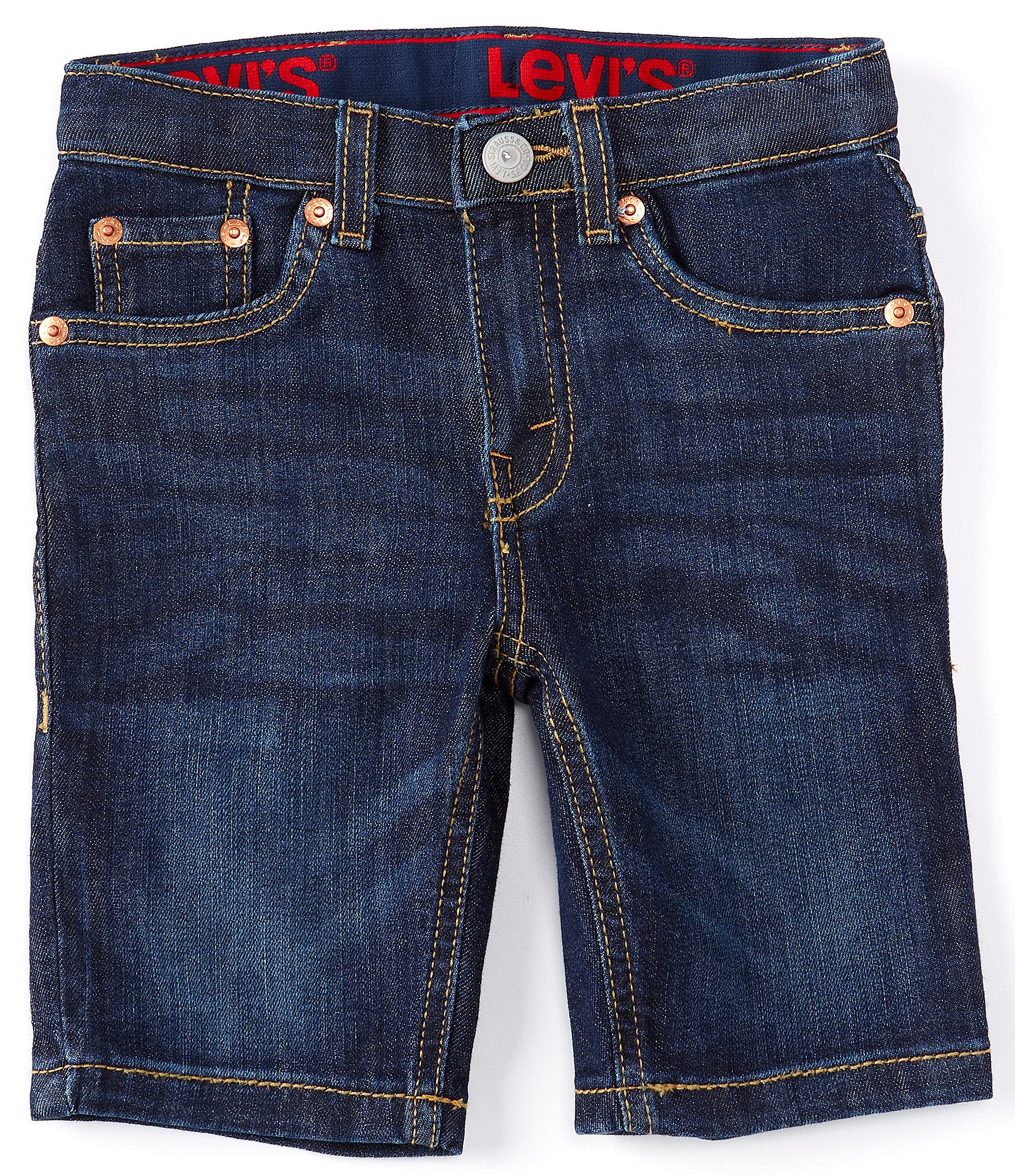 Levi's® Little Boys 2T-7 Slim-Fit Lightweight Performance Denim Shorts