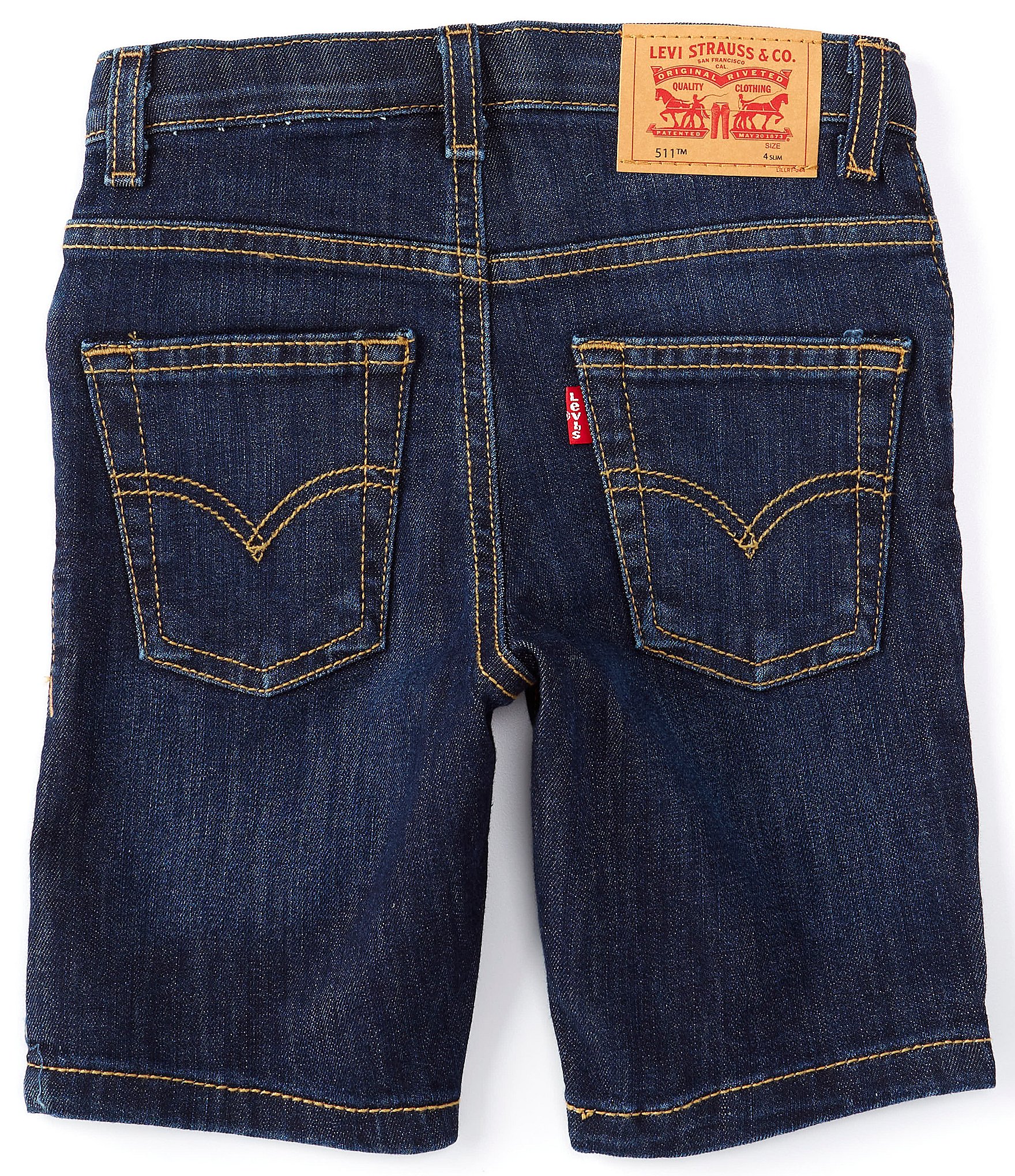 Levi's® Little Boys 2T-7 Slim-Fit Lightweight Performance Denim Shorts