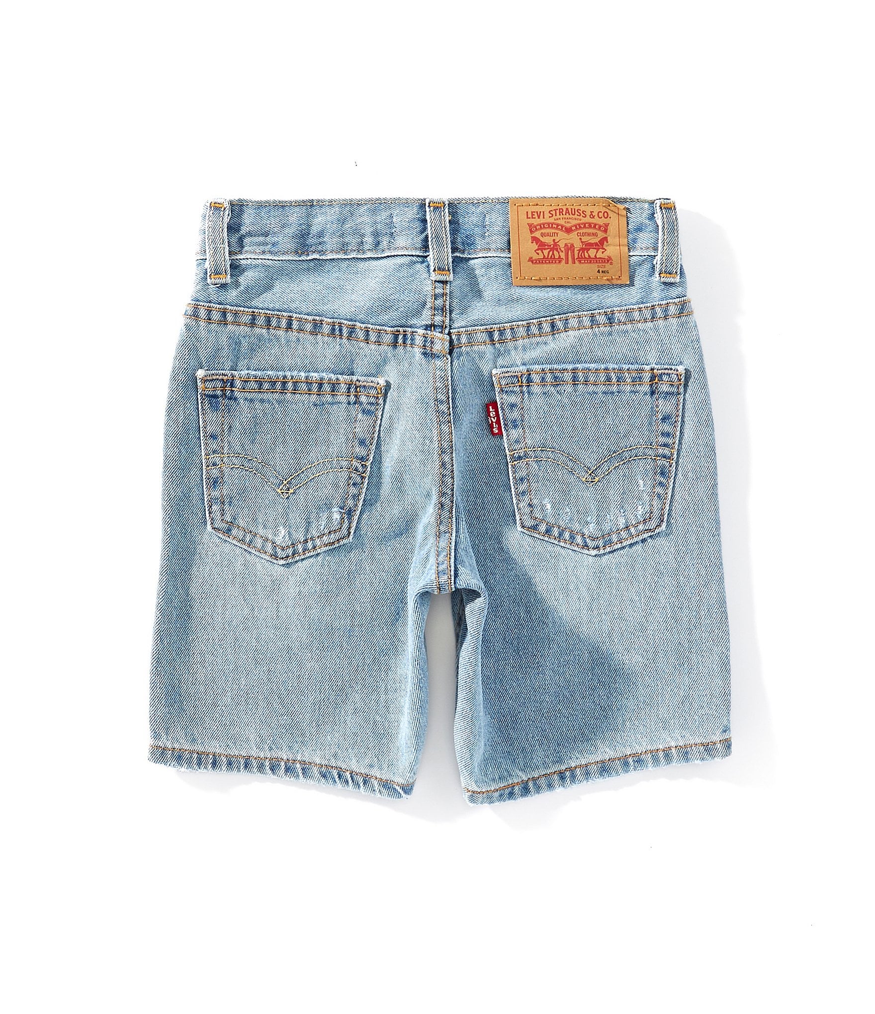 Levi's® Little Boys Distressed Slim Fit Denim Shorts