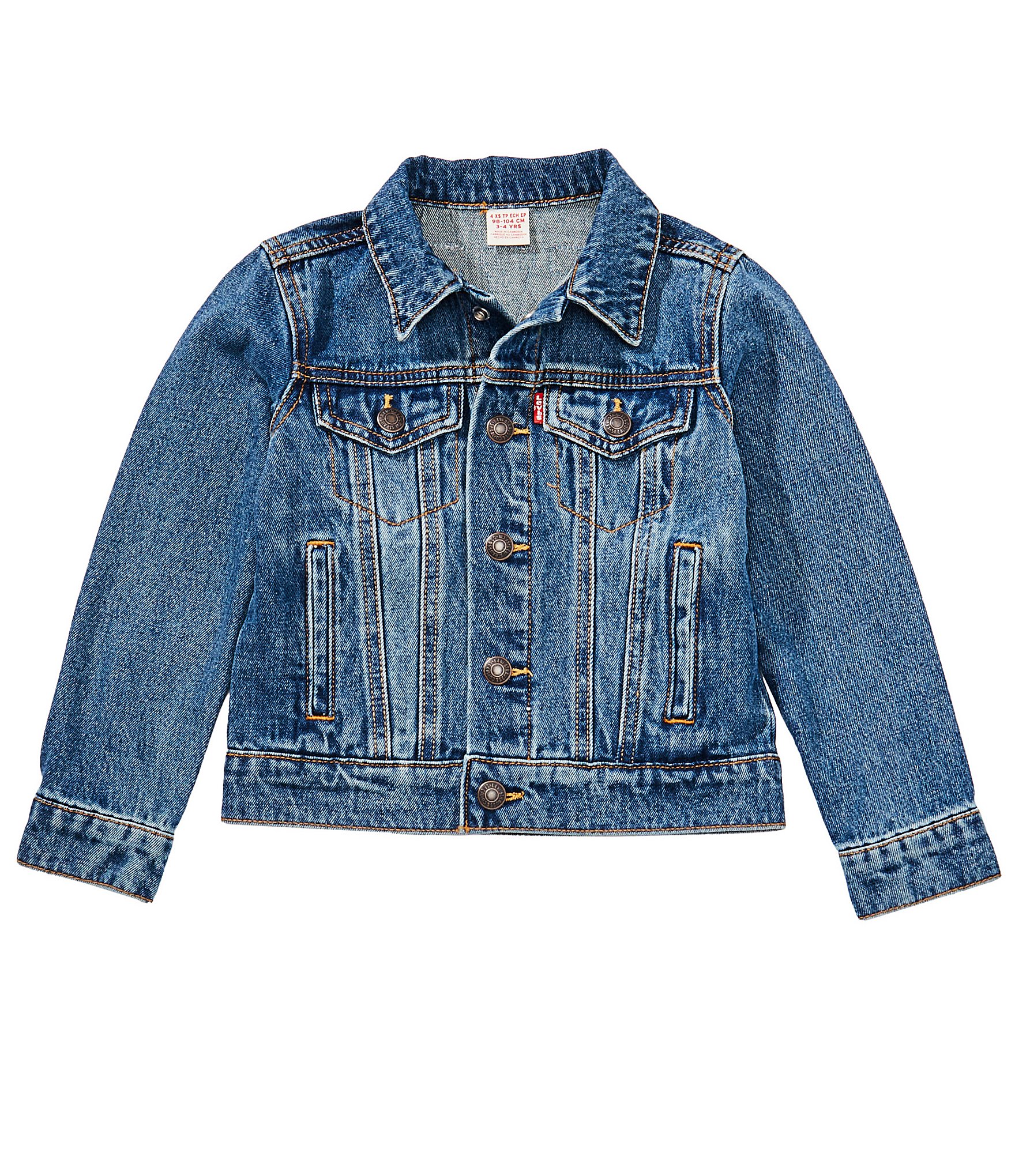 Levi's® Little Boys Trucker With Patches Demin Jacket
