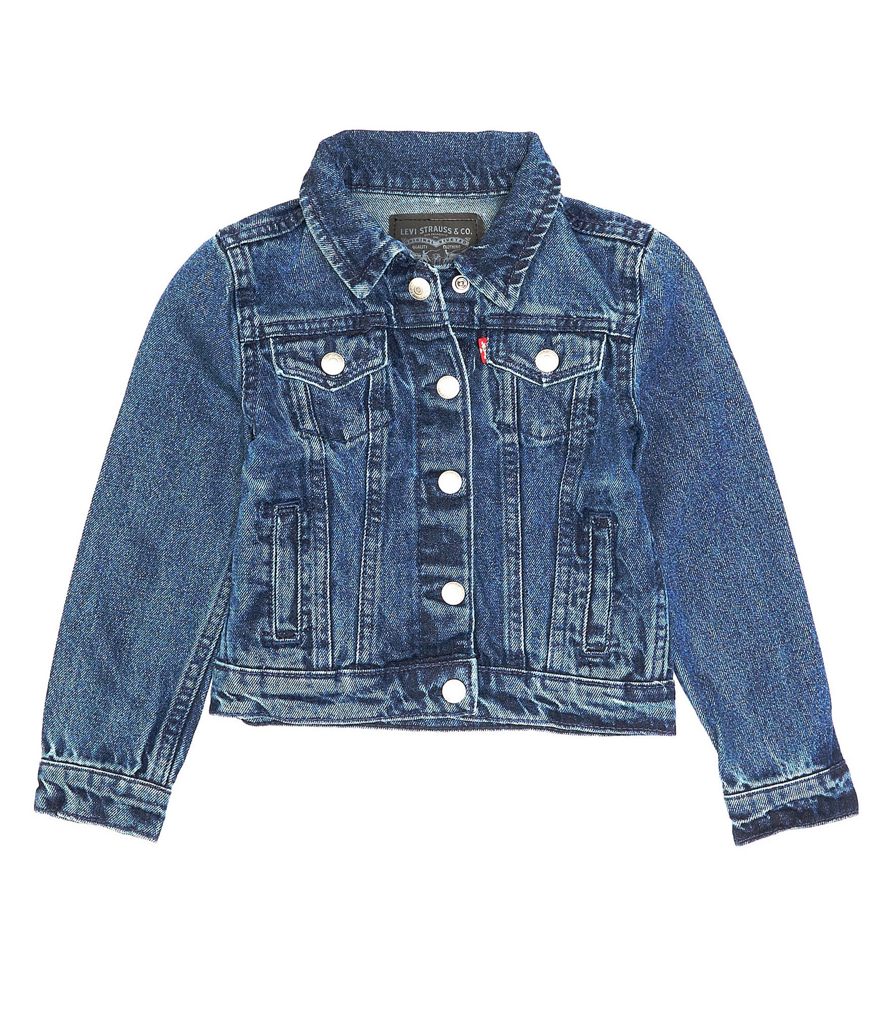 Shearling-trimmed denim jacket in blue - MM 6 Maison Margiela Kids |  Mytheresa