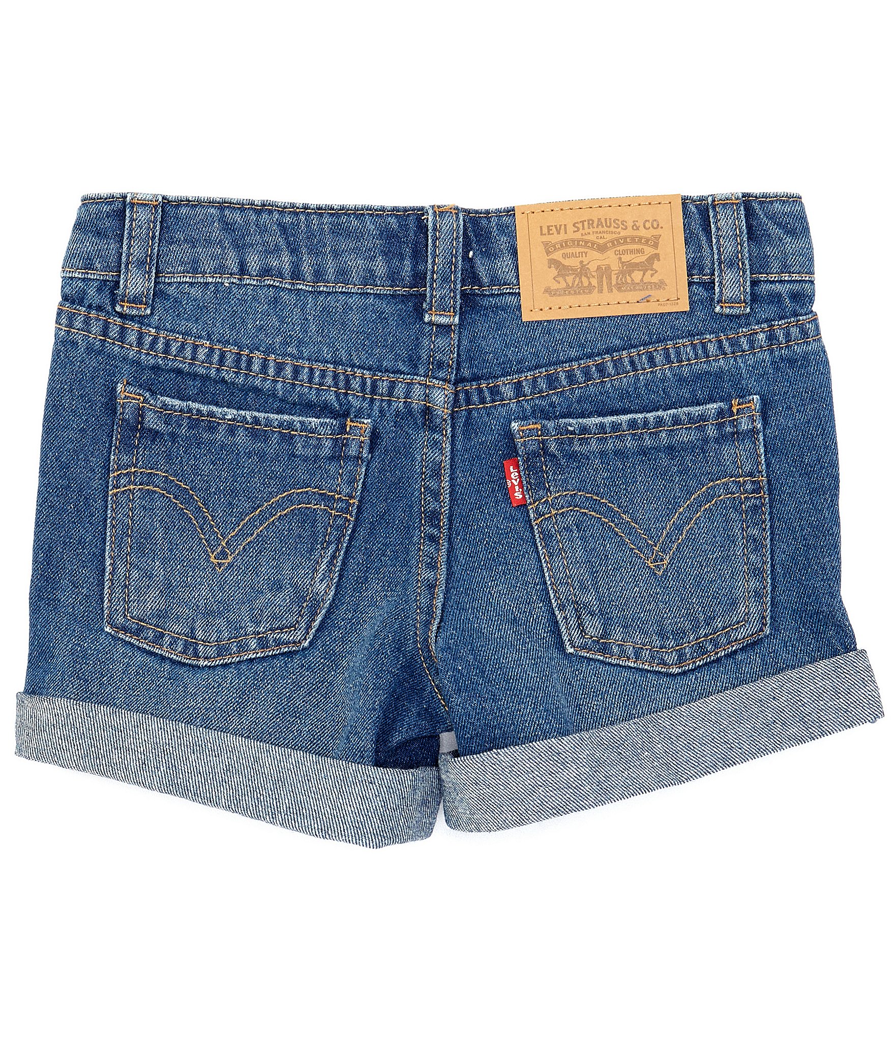 Levi's® Little Girls 2T-6X Girlfriend Shorty Denim Shorts