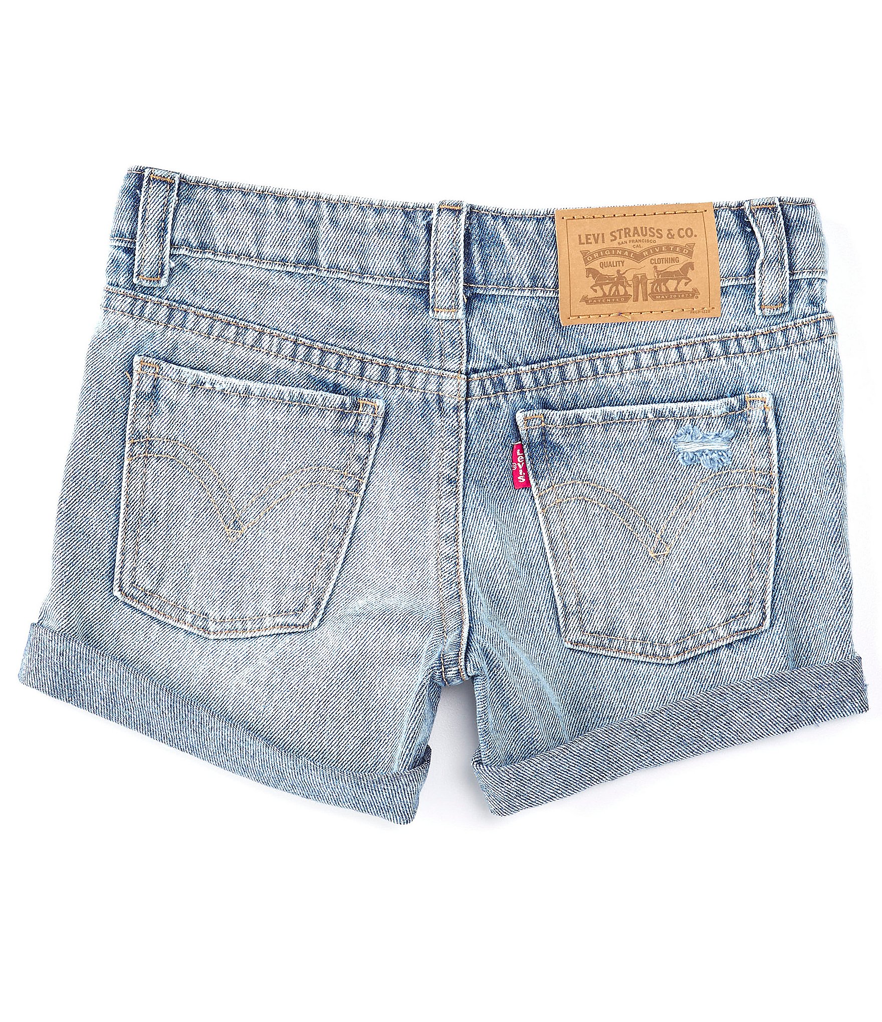 Levi's® Little Girls 2T-6X Girlfriend Shorty Denim Shorts