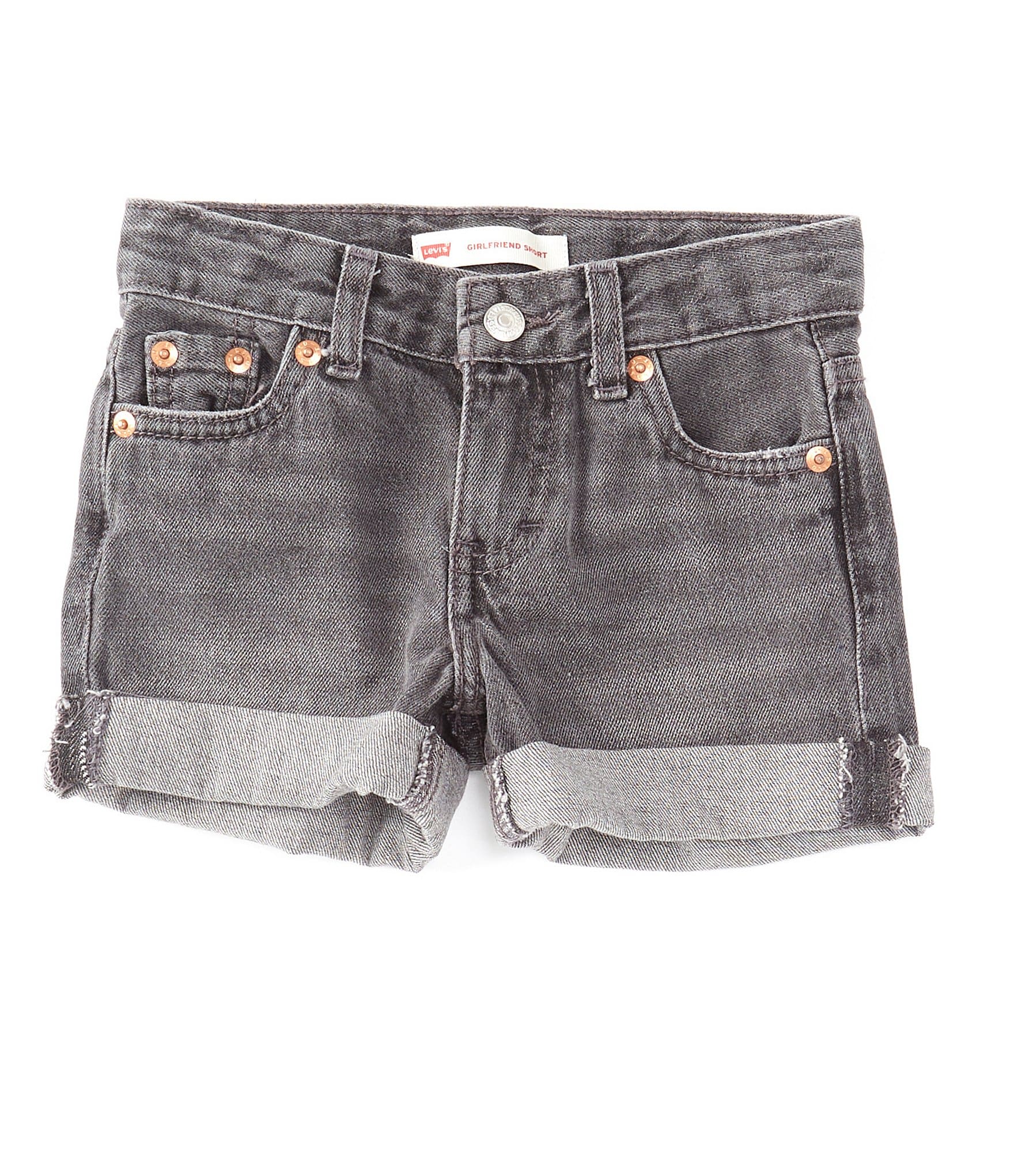 Levi's® Little Girls 2T-6X Girlfriend Shorty Denim Shorts | Dillard's